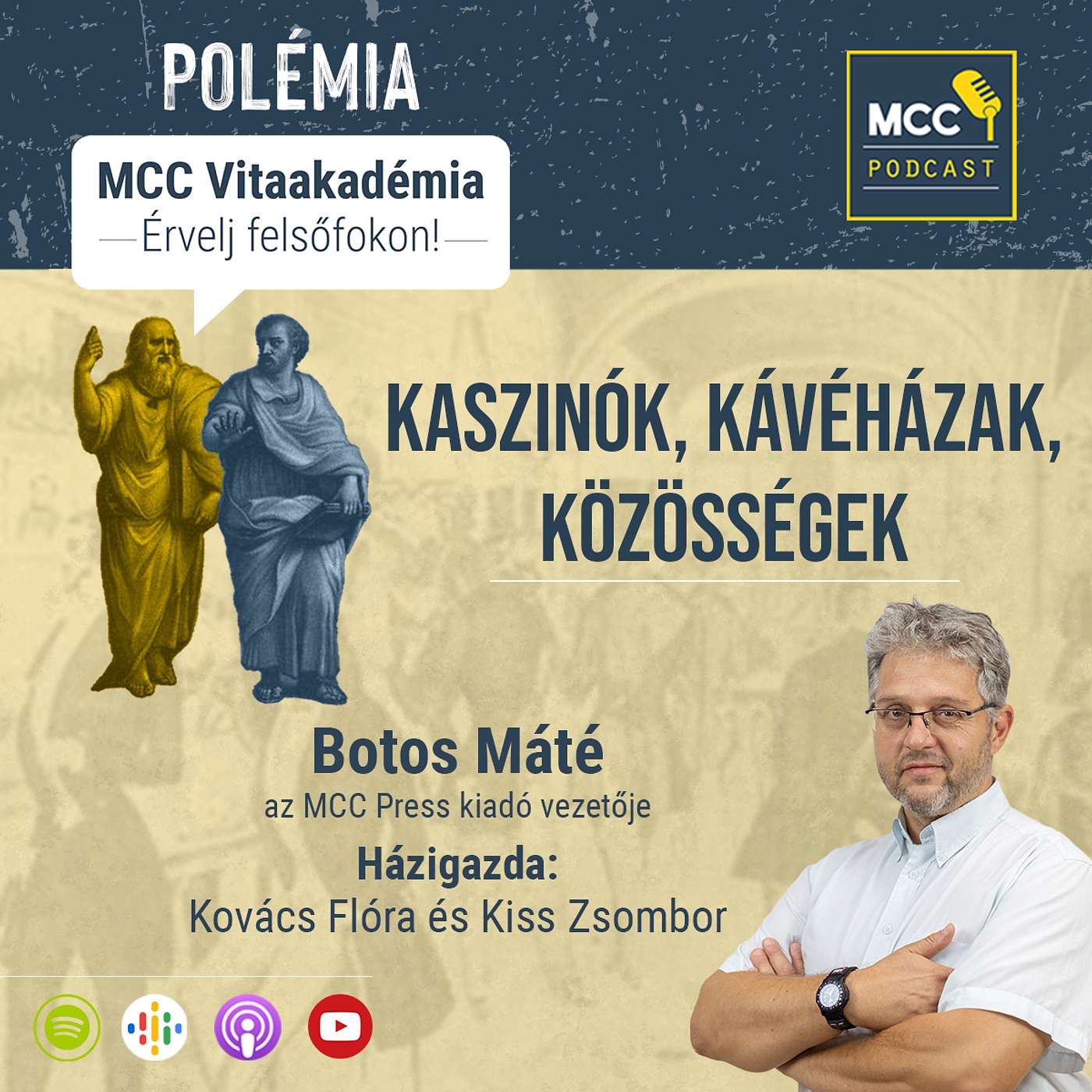 Polémia | Kaszinók, kávéházak, közösségek - beszélgetés Botos Mátéval episode artwork