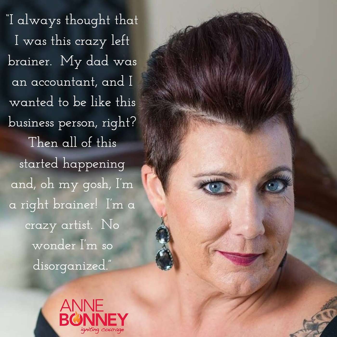IGNITING COURAGE Podcast Episode 2: Interview with Sarah Brown: Boudoir Photographer Extrordinairre episode artwork