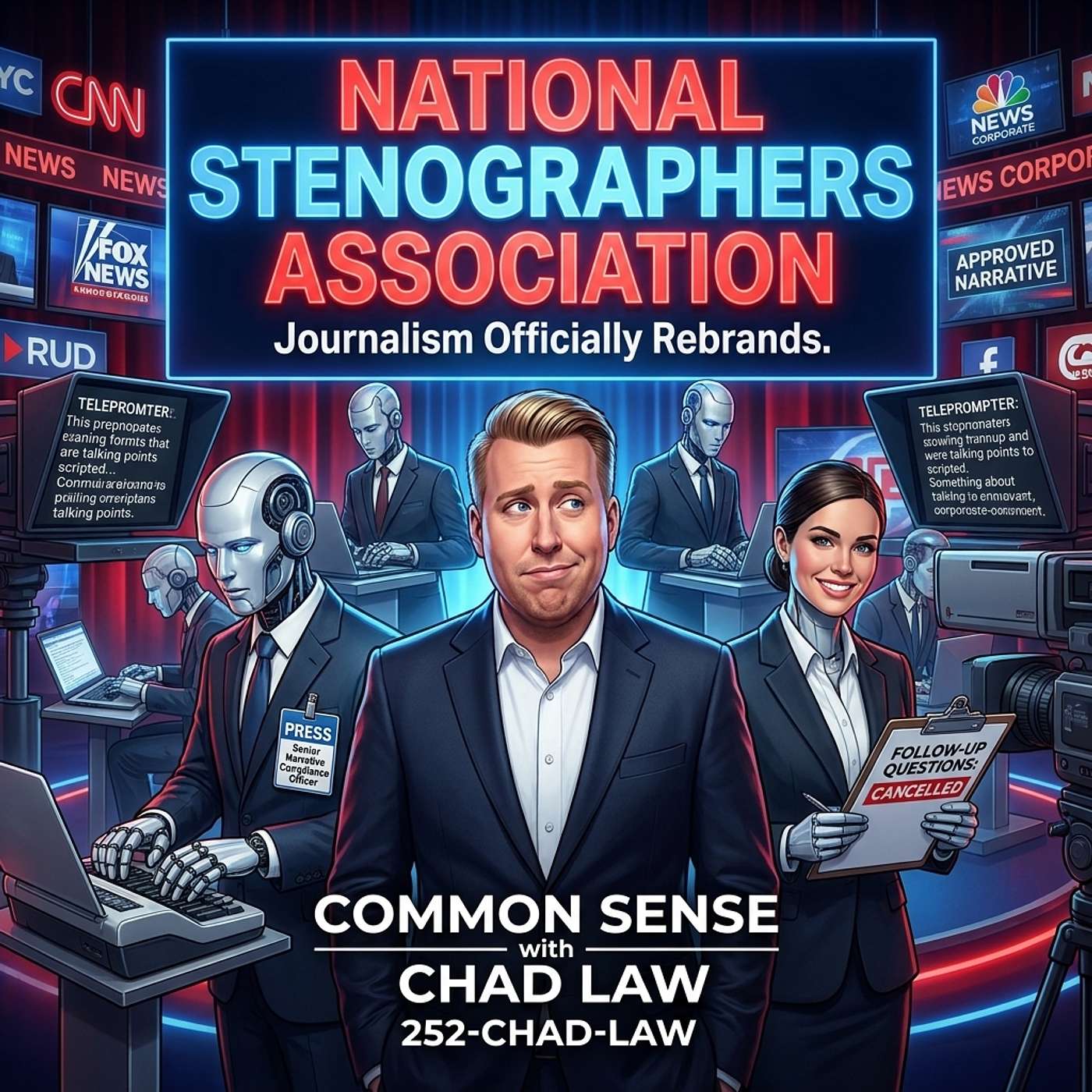 BREAKING: Journalists Officially Rename Themselves “Stenographers” | Satire Saturday episode artwork