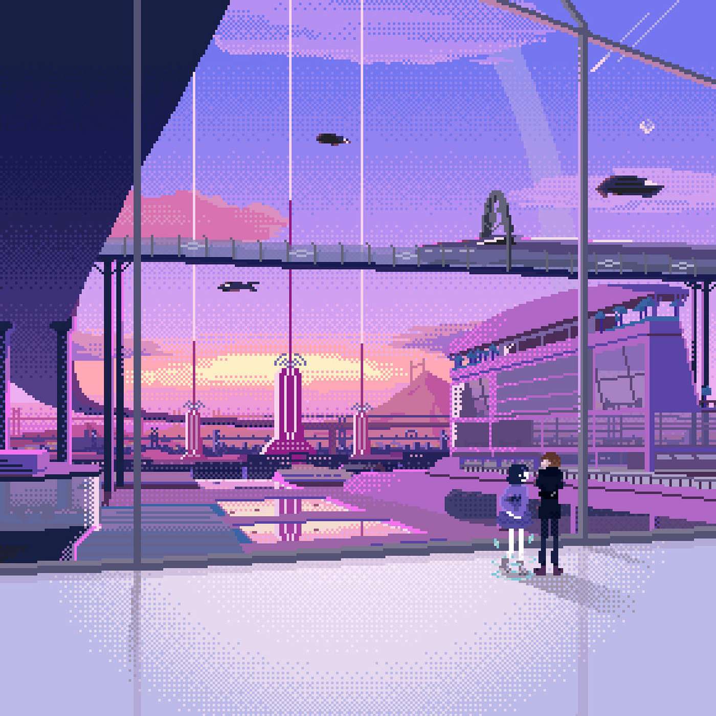 26. from the ashes of dystopia arises optimism and hope: 猫 シ corp and telepath's building a better world (ambient episode) episode artwork