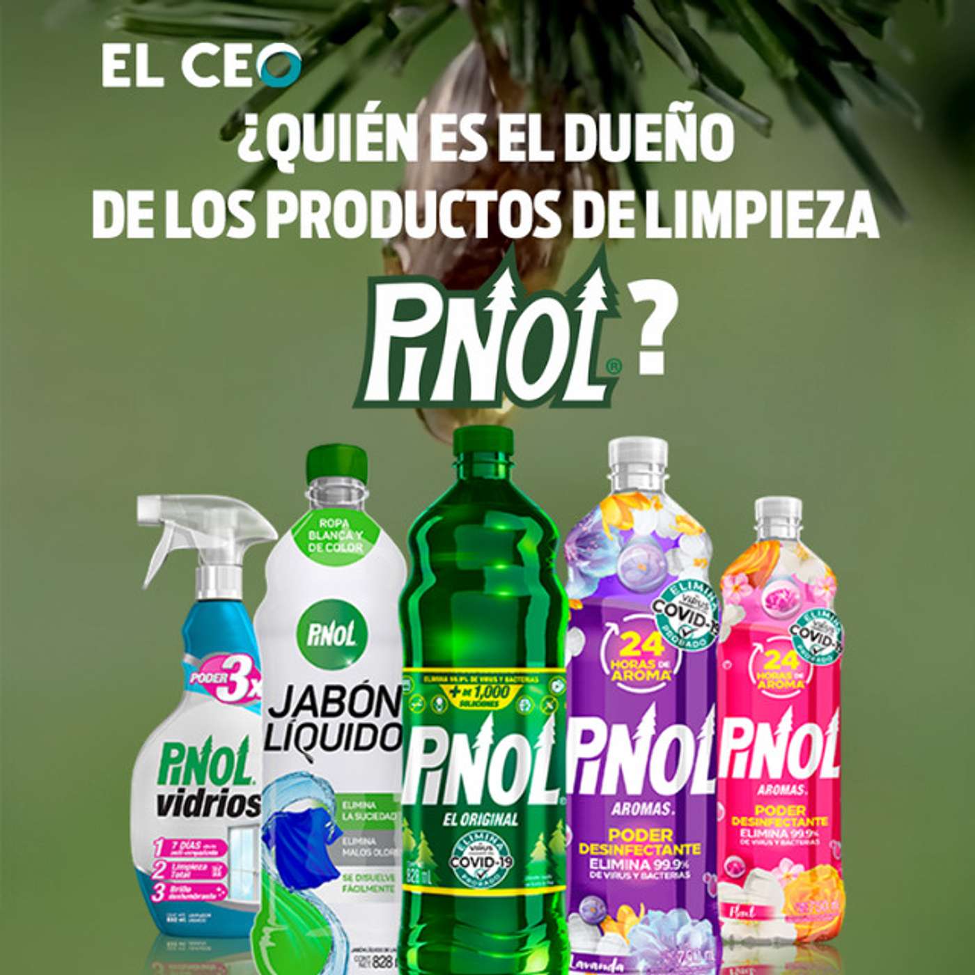¿Quién es el dueño de los productos de limpieza Pinol? episode artwork