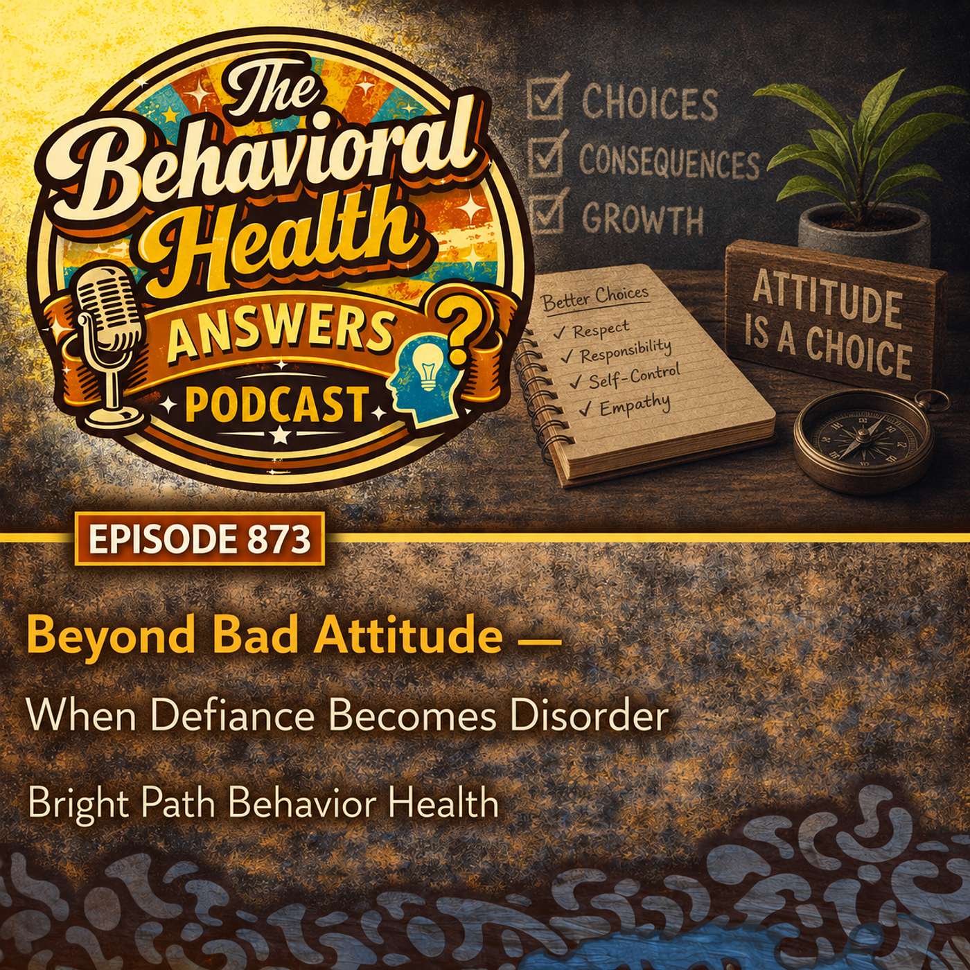 Episode 873: Beyond Bad Attitude - When Defiance Becomes Disorder | Bright Path Behavior Health episode artwork