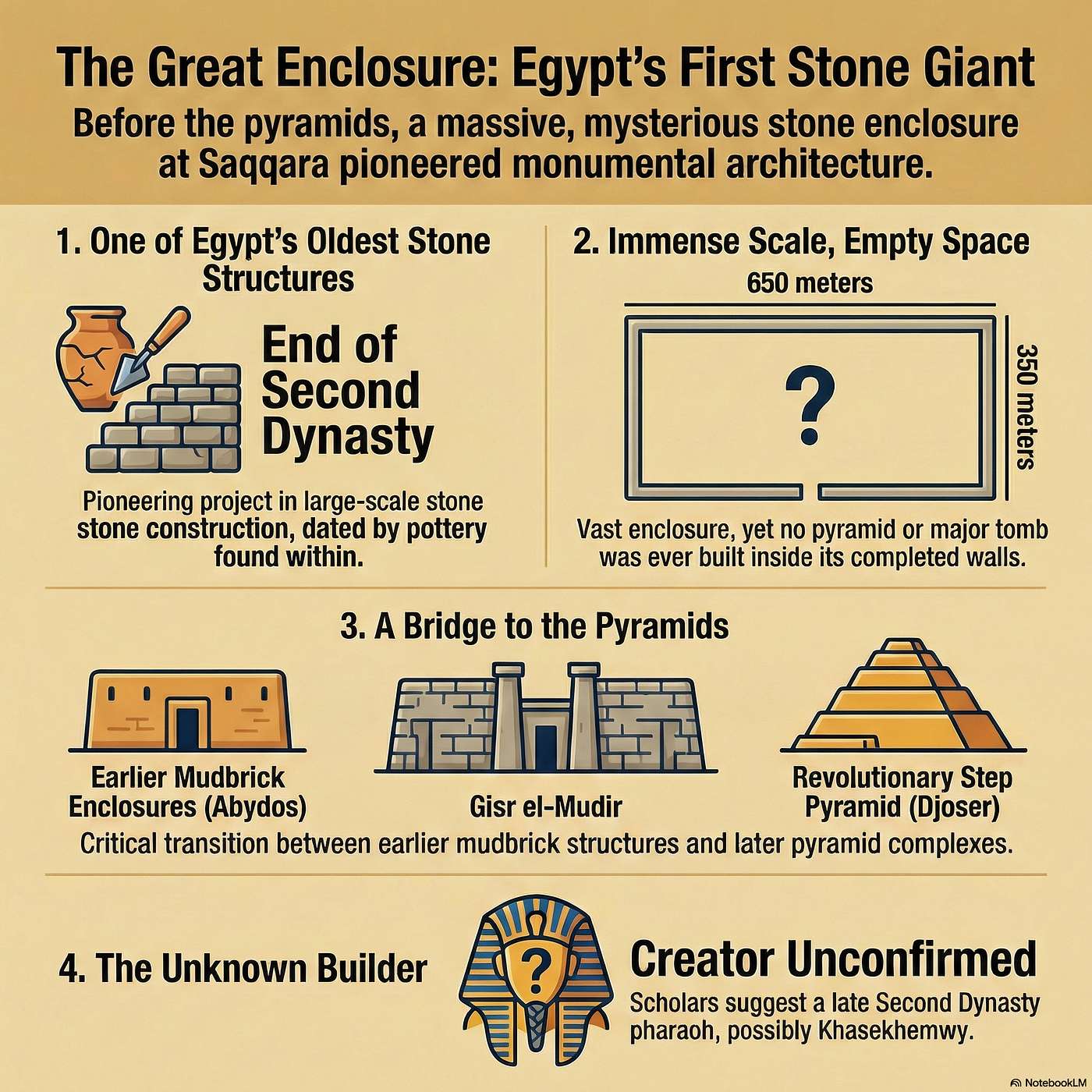 The Great Enclosure of Saqqara: Egypt's Stone-Walled Prototype for the Pyramids episode artwork
