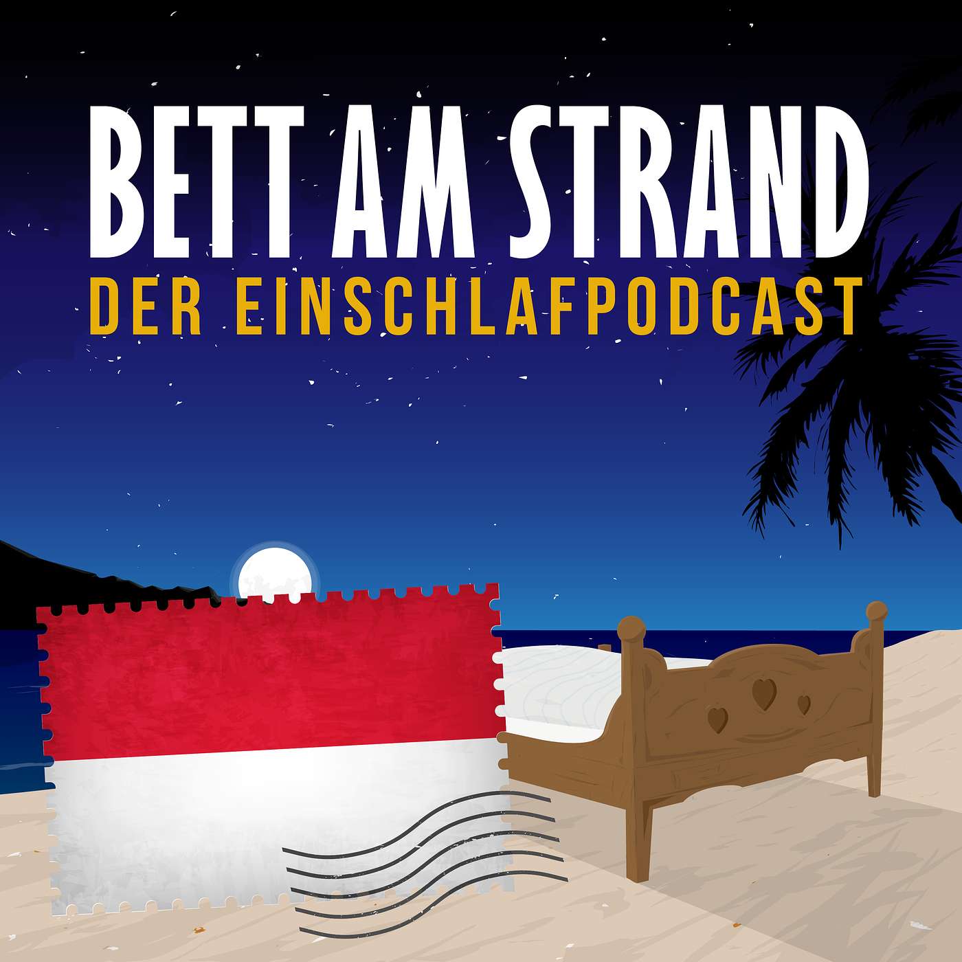 Bett am Strand | Einschlafen zu Reisegeschichten