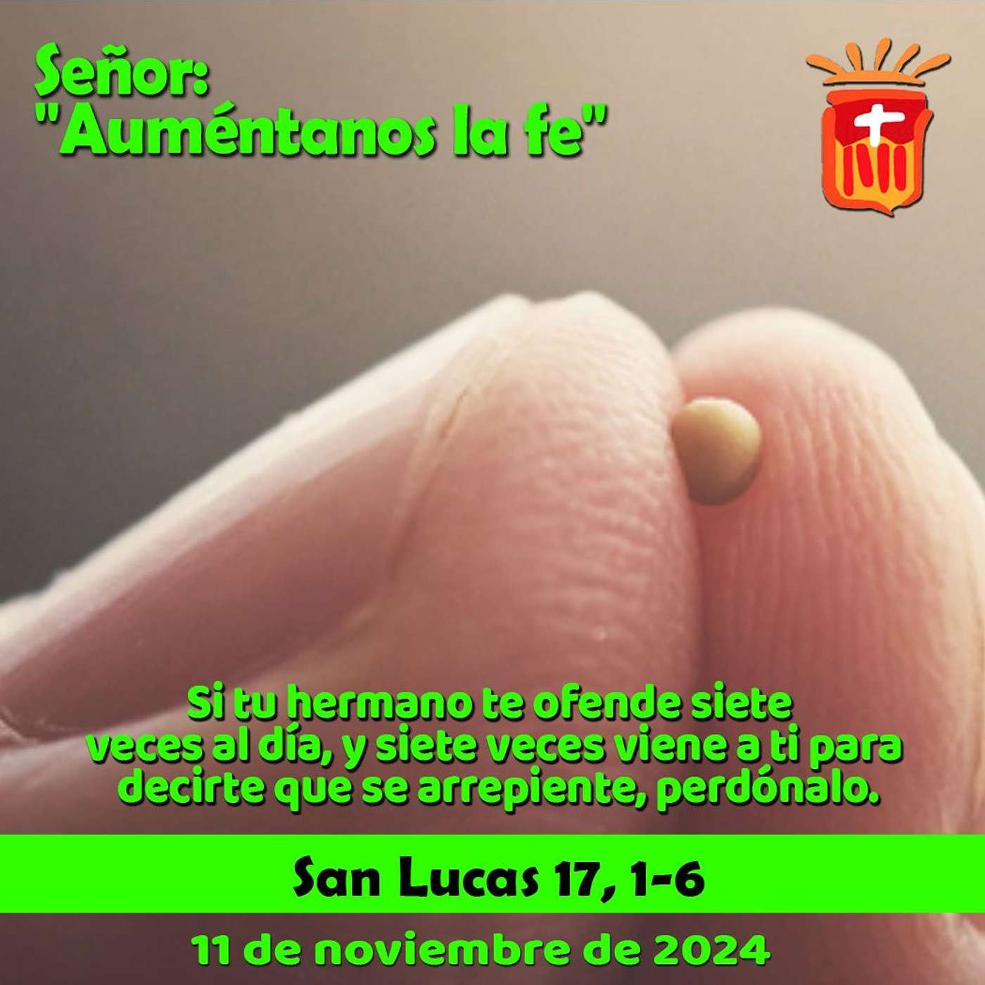 2024-11-11 San Lucas 17, 1-6: Lunes XXXII Ordinario