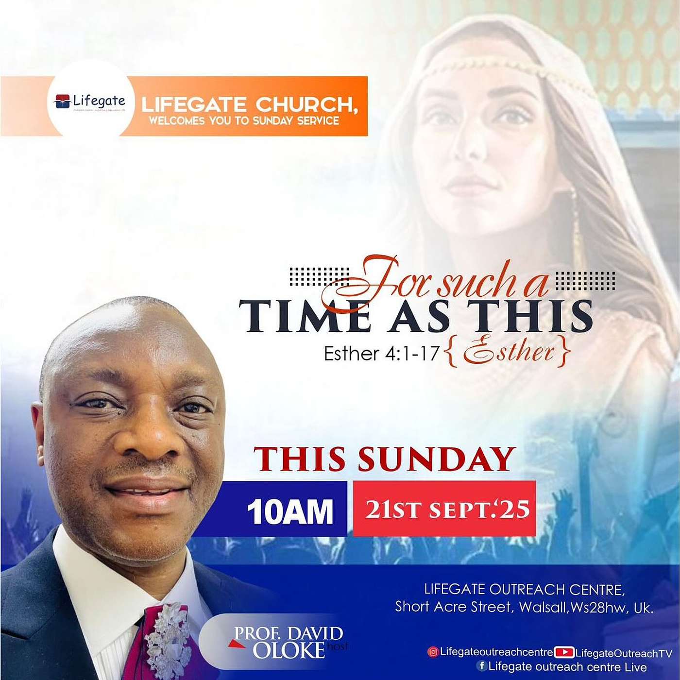 For a Time Such as This (Esther) (Session 3) - Lifegate Church - 21.9.25 episode artwork
