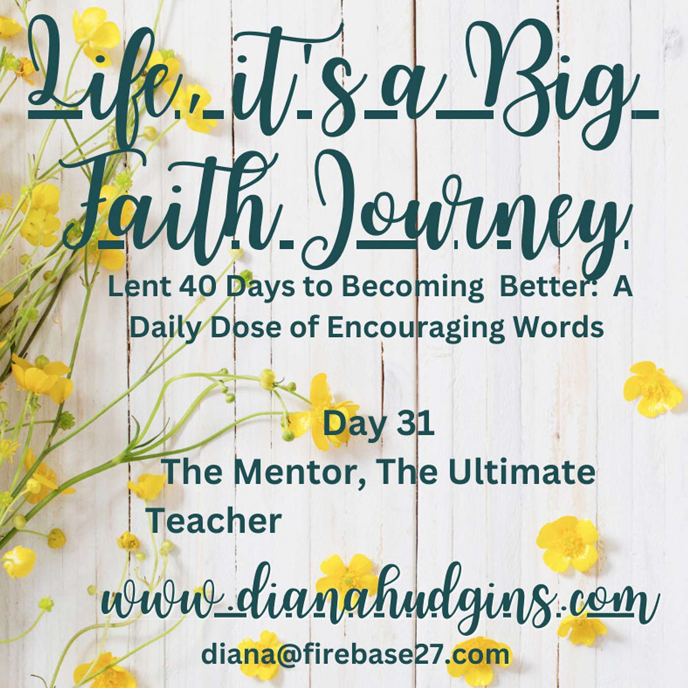 Life, it\'s a Big Faith Journey