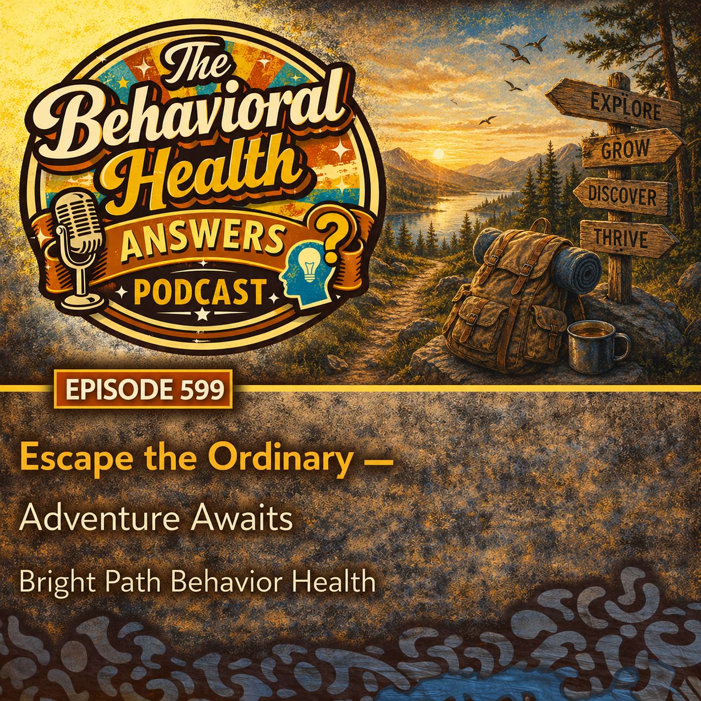 Episode 599: Escape the Ordinary - Adventure Awaits | Bright Path Behavior Health episode artwork