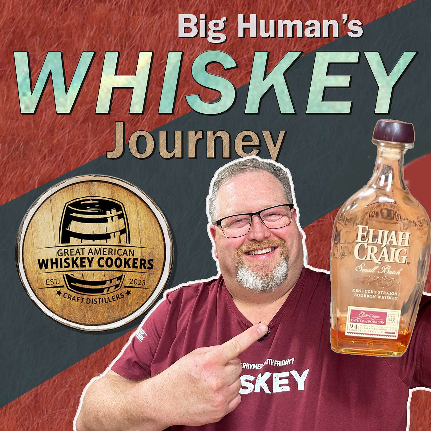Big Human's Whiskey Journey "Blind Tasting Elijah Craig Small Batch Whiskey" episode artwork