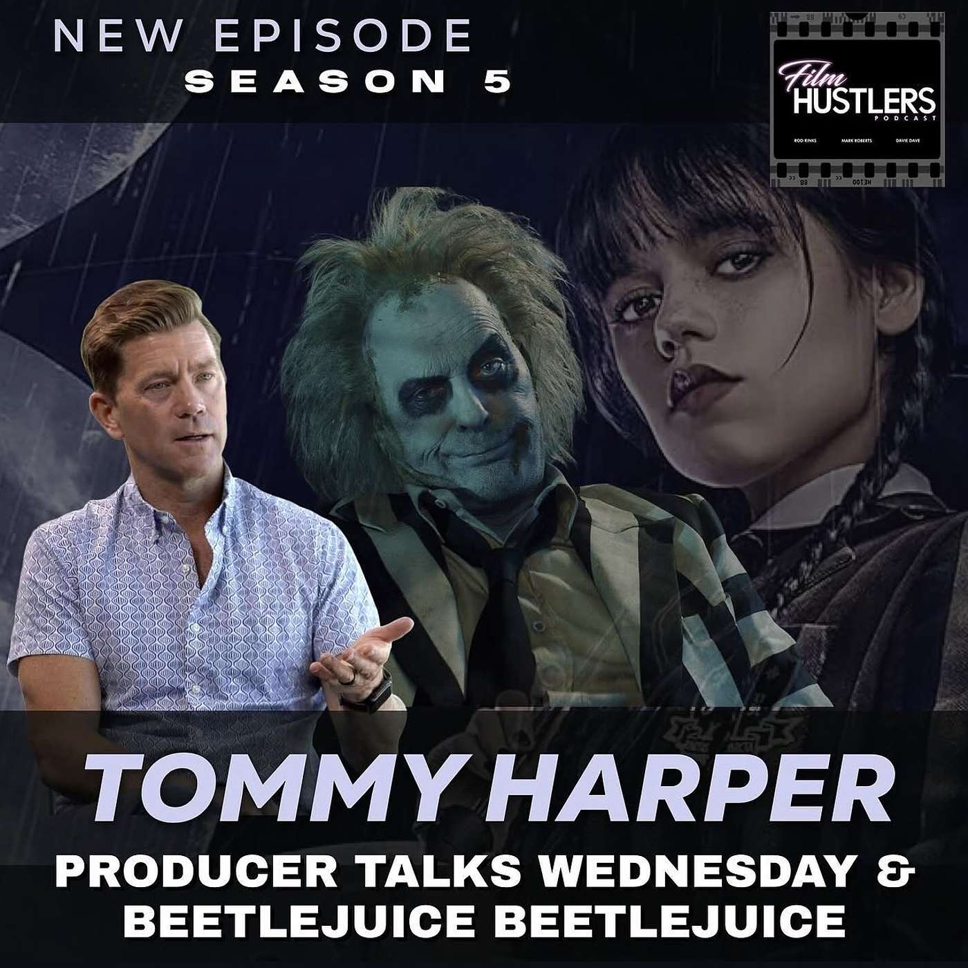 Producer Tommy Harper talks Wednesday and Beetlejuice Beetlejuice episode artwork