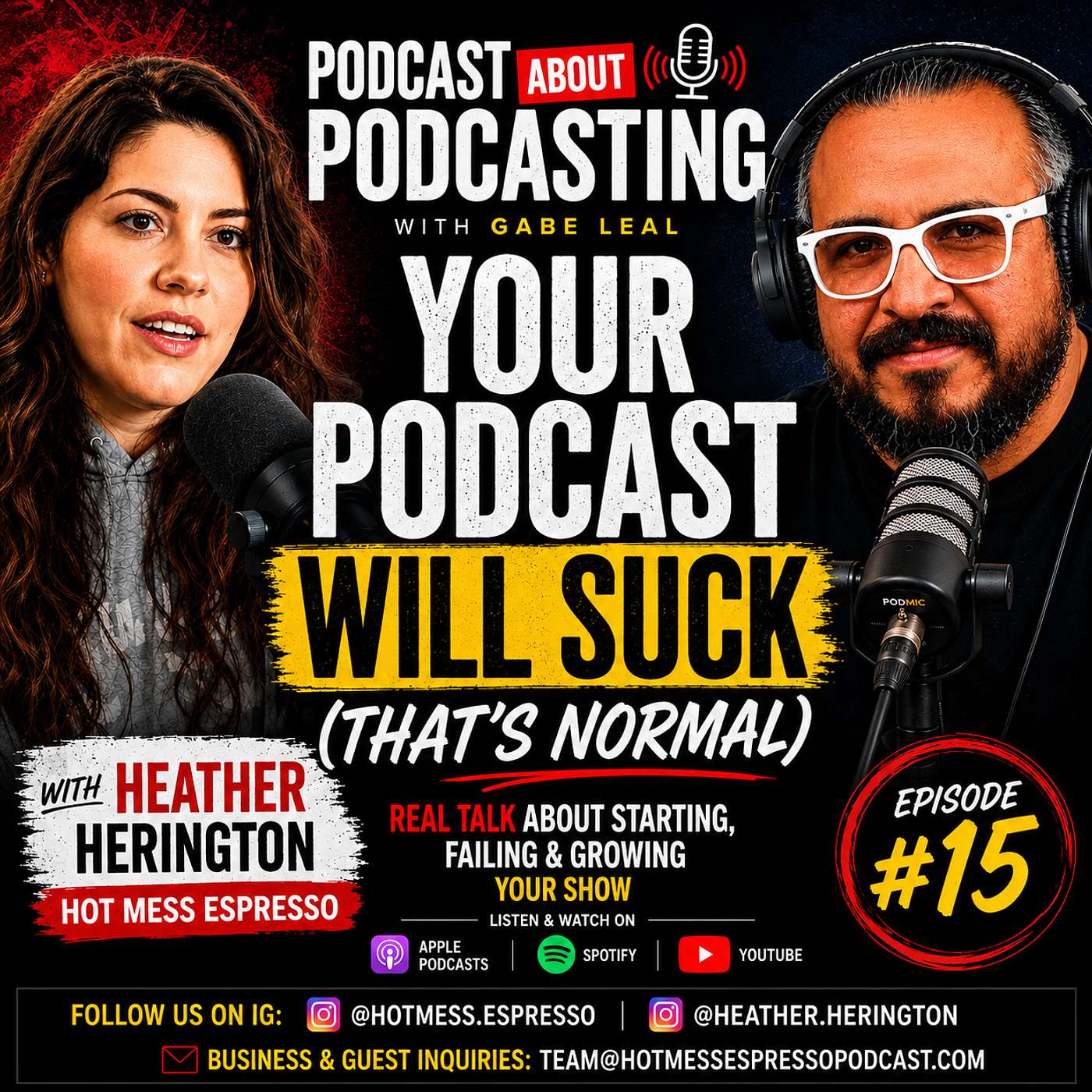 Your Podcast Will Suck at First (That’s Normal) with Heather Herington