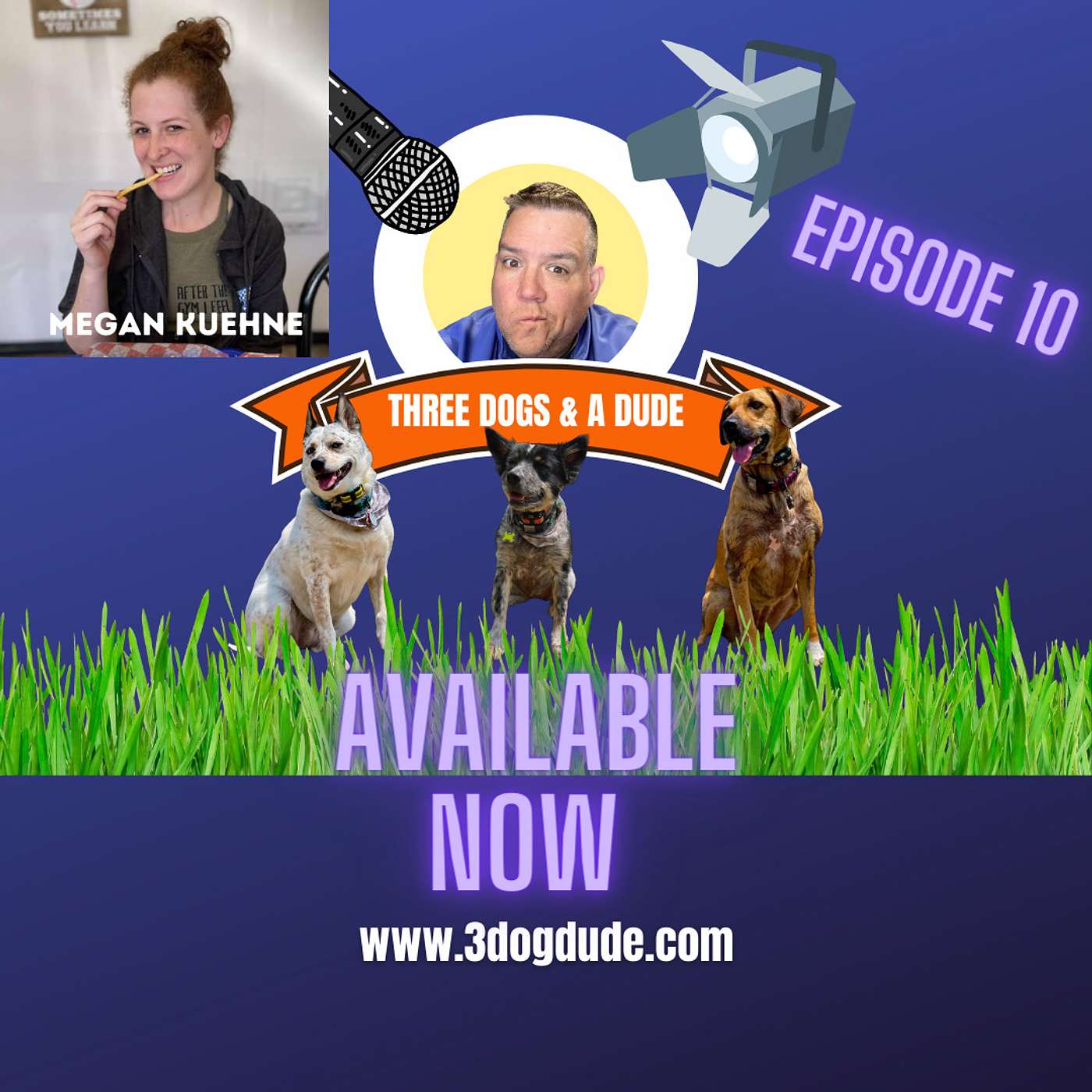 3 DOGS & A DUDE: EPISODE 10 - MEGAN KUEHNE - ARC+ Physical Therapy episode artwork