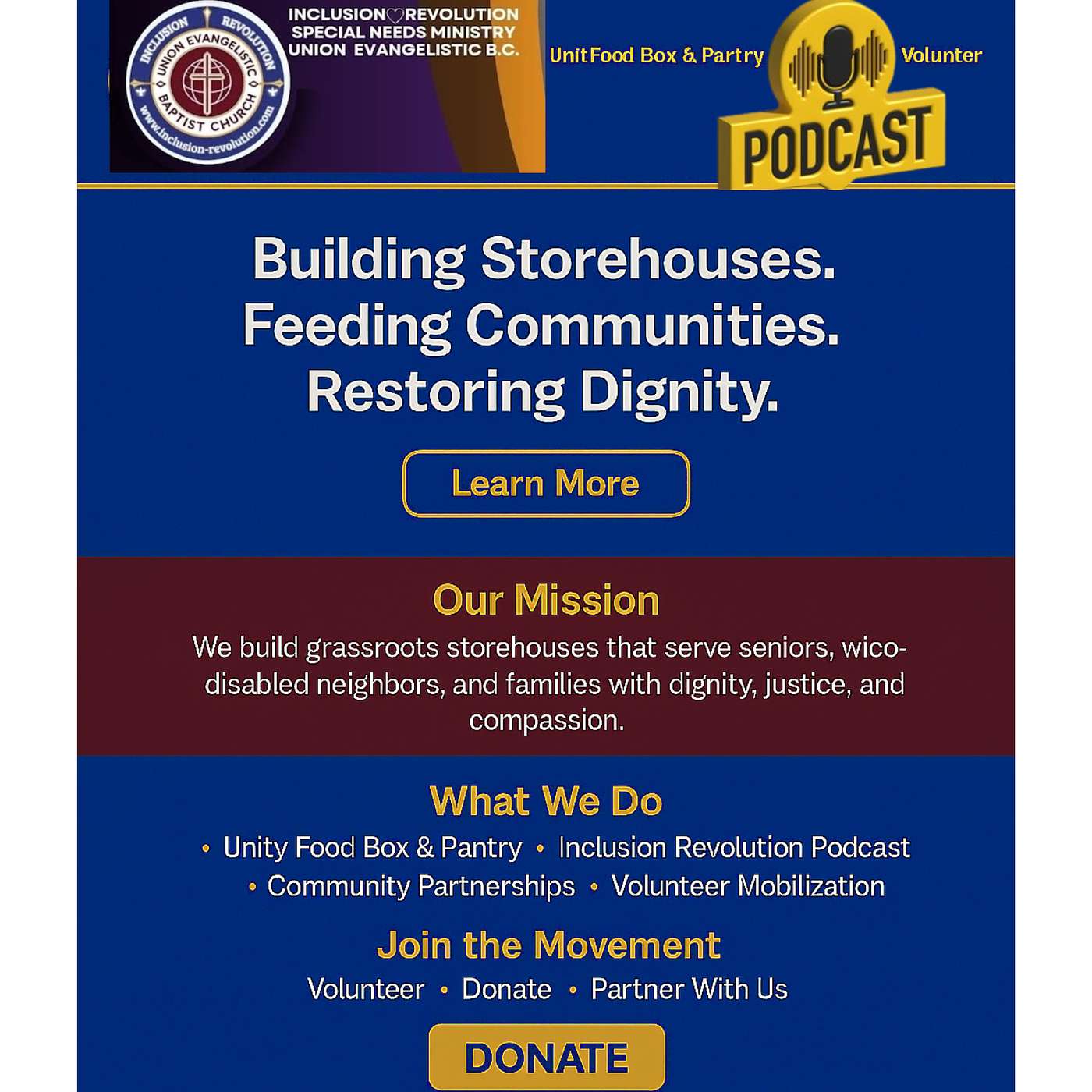 Inclusion-Revolution Food Pantry Podcast cover art