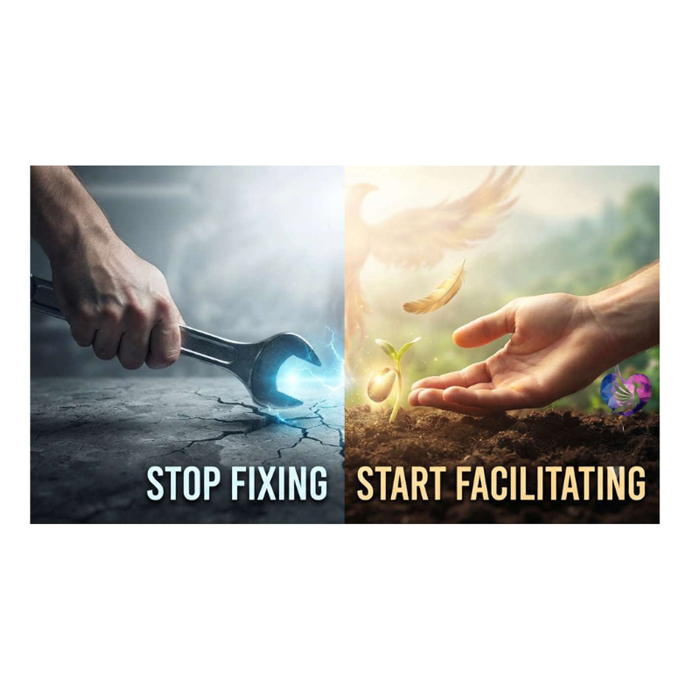 Episode 12 Stop fixing, start facilitating episode artwork