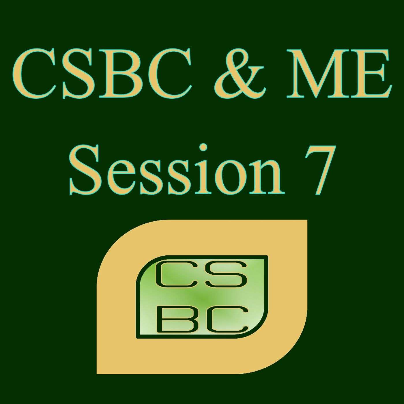 CSBC and Me Session Seven: 