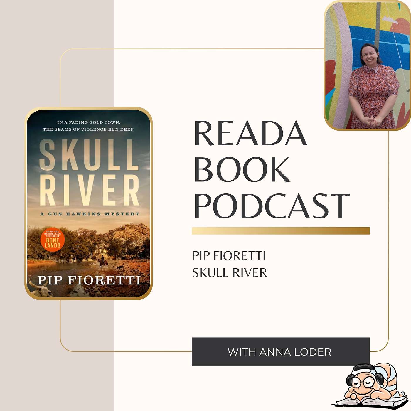 ReadA Book Podcast- Pip Fioretti Skull River