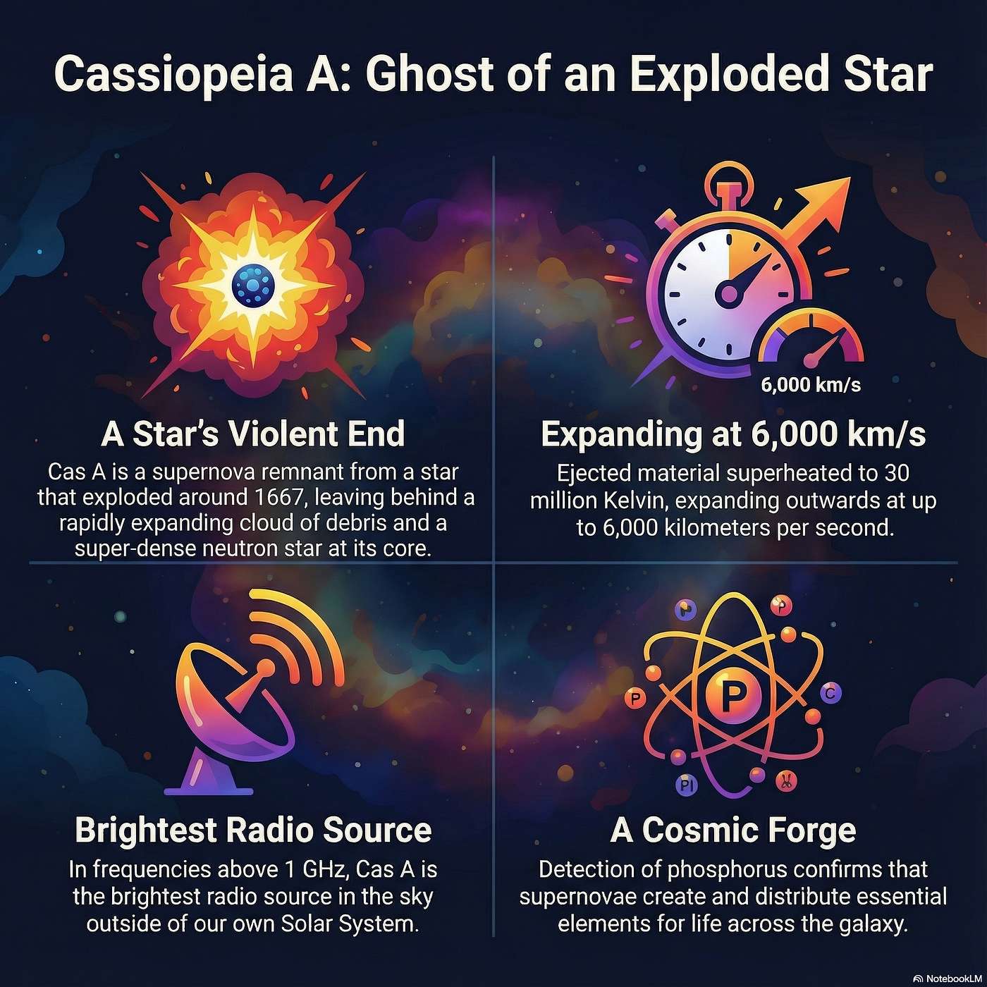 Cassiopeia A: The Ghost Supernova and the Cosmic Time Capsule episode artwork