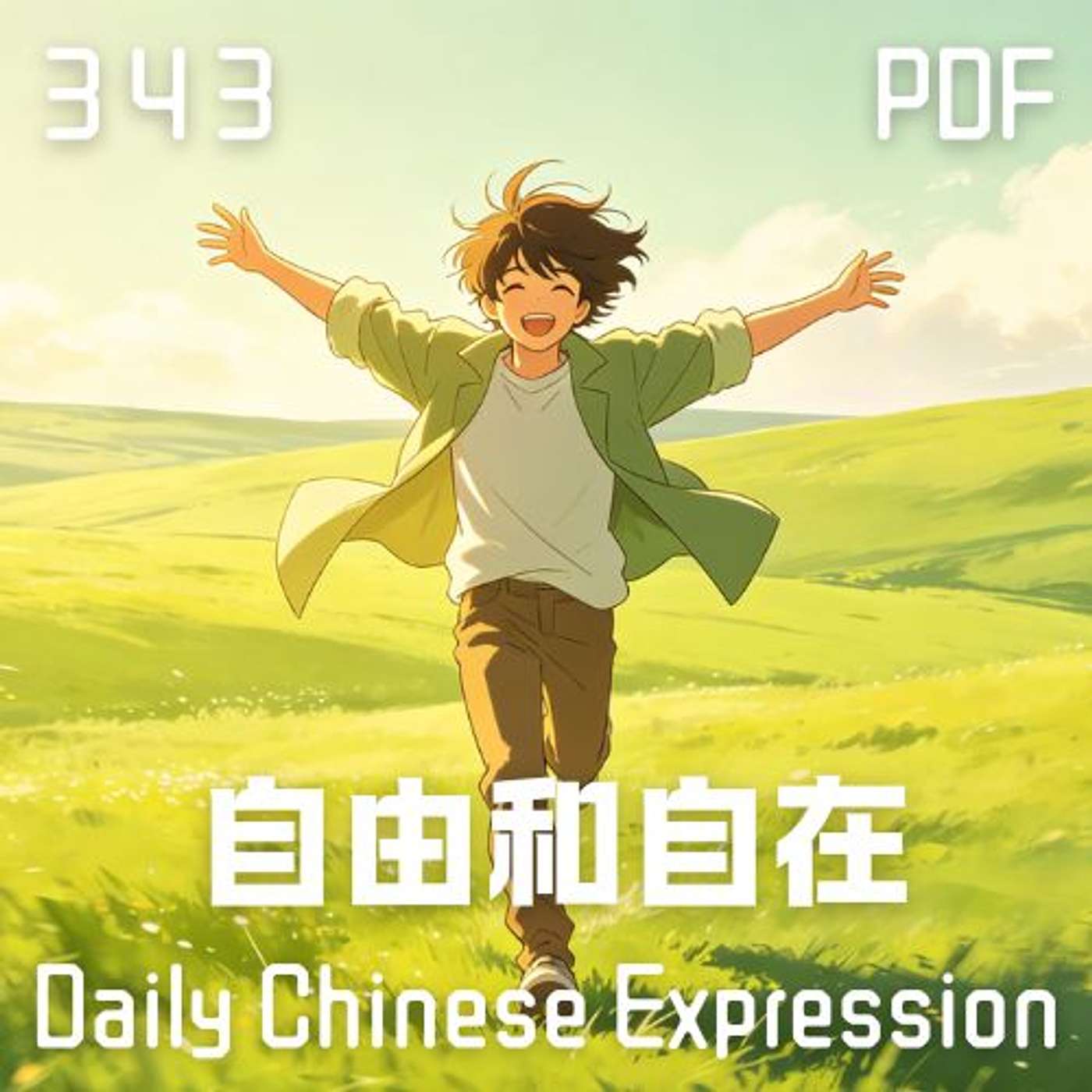 Daily Chinese Expression 343「自由和自在」 Chinese podcast -Speak Chinese with Da Peng #汉语俗语和习惯用语