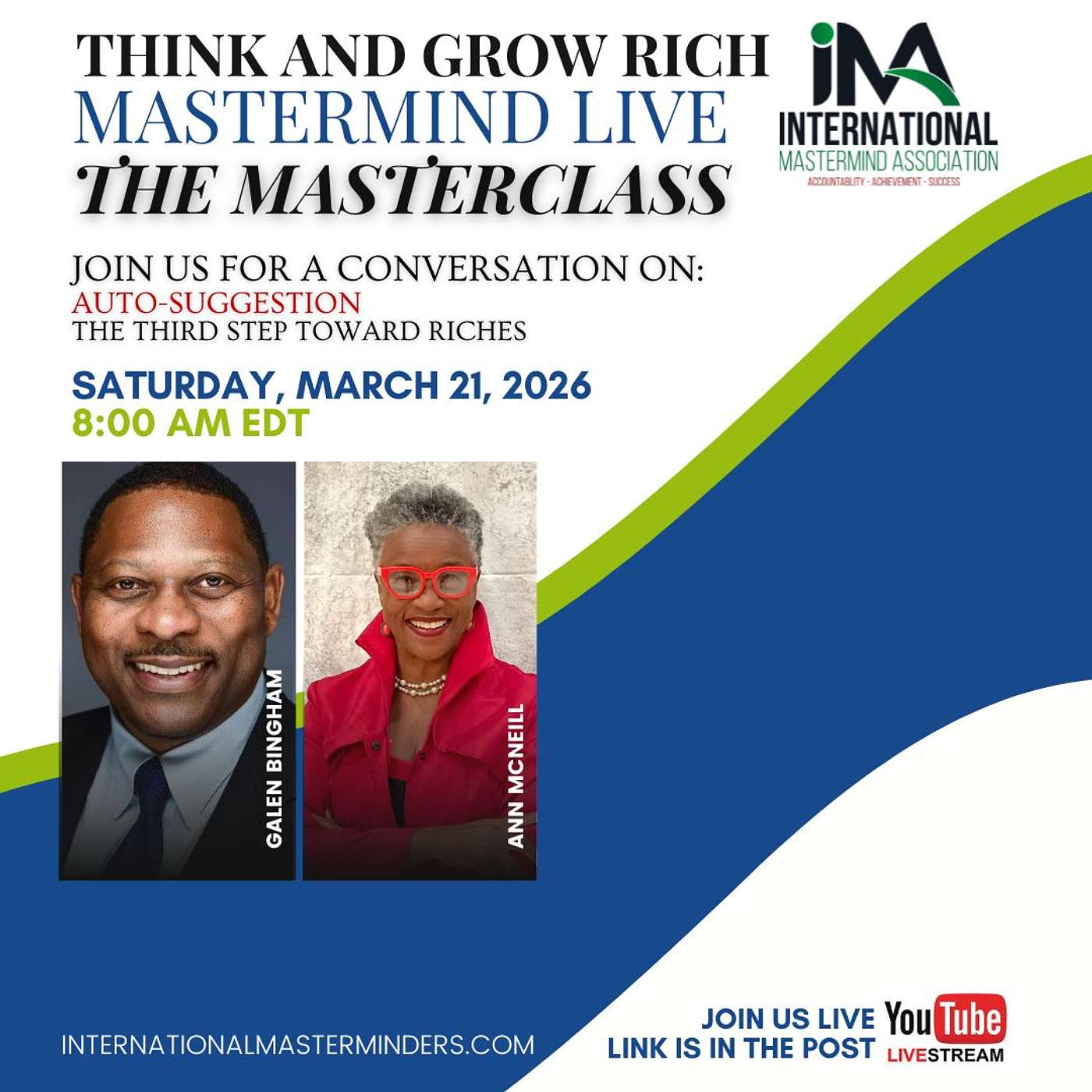 IMA Think & Grow Rich Saturday Show 03.21.2026 MASTERCLASS episode artwork