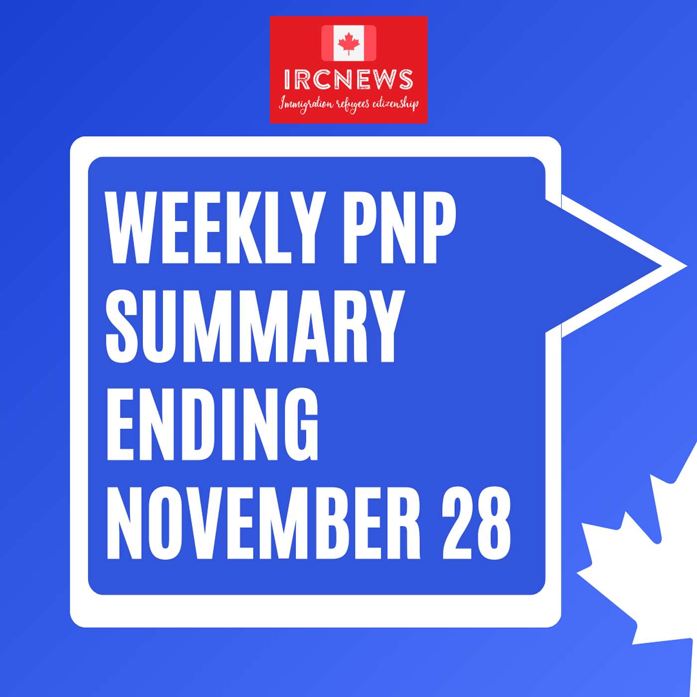 Canada Immigration Weekly PNP selection Summary for week ending November 28, 2025 episode artwork