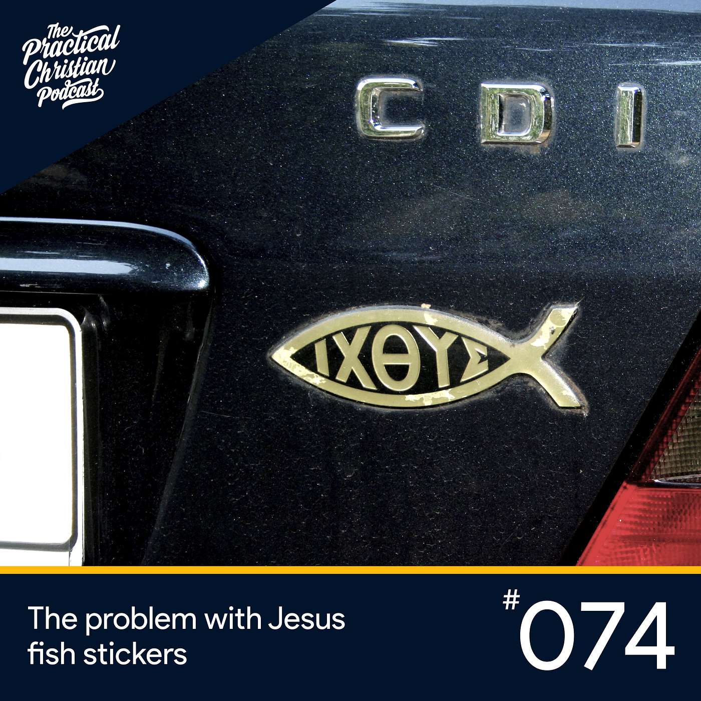 The problem with Jesus fish stickers