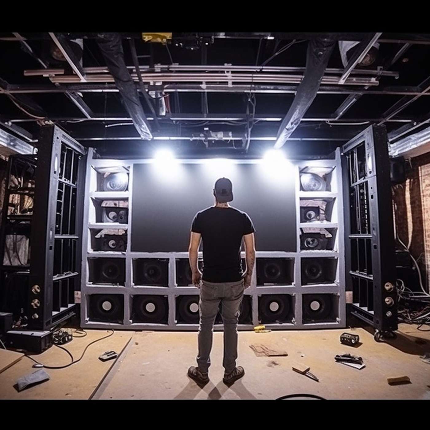 How to convert an attic into a home theater from a cluttered storage room to a private theater?