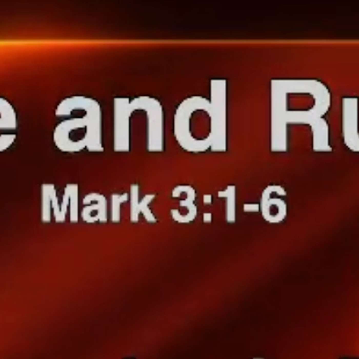 "Love and Rules" (Mark 3:1-6) - Jamie Regis - August 31, 2025