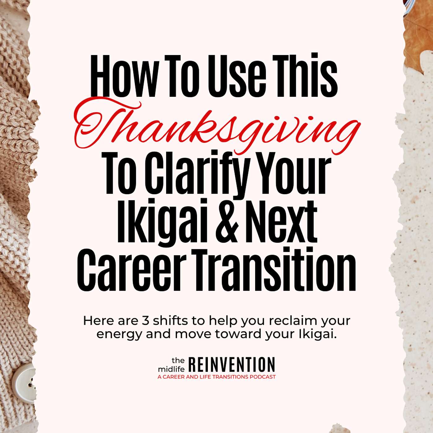 #256: How To Use This Thanksgiving To Clarify Your Ikigai & Next Career Transition