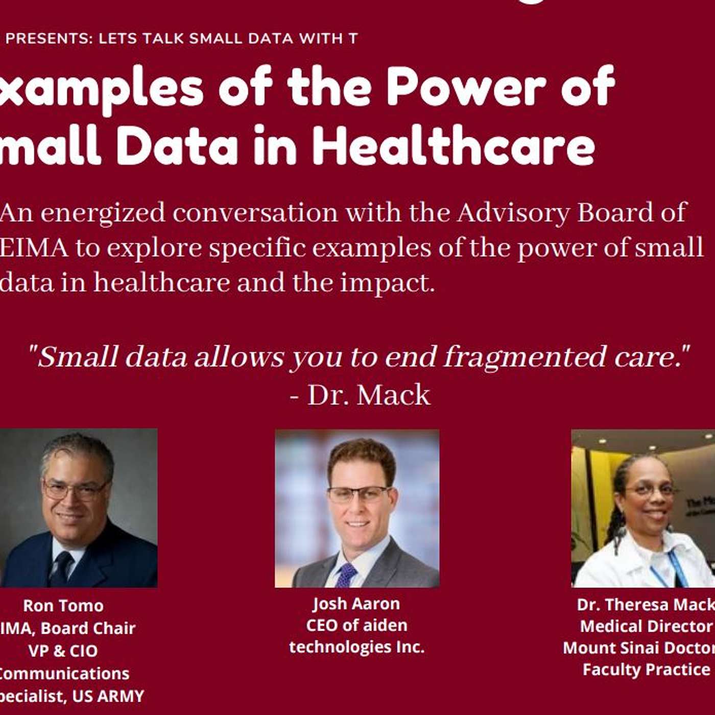 Lets Talk Small Data with T