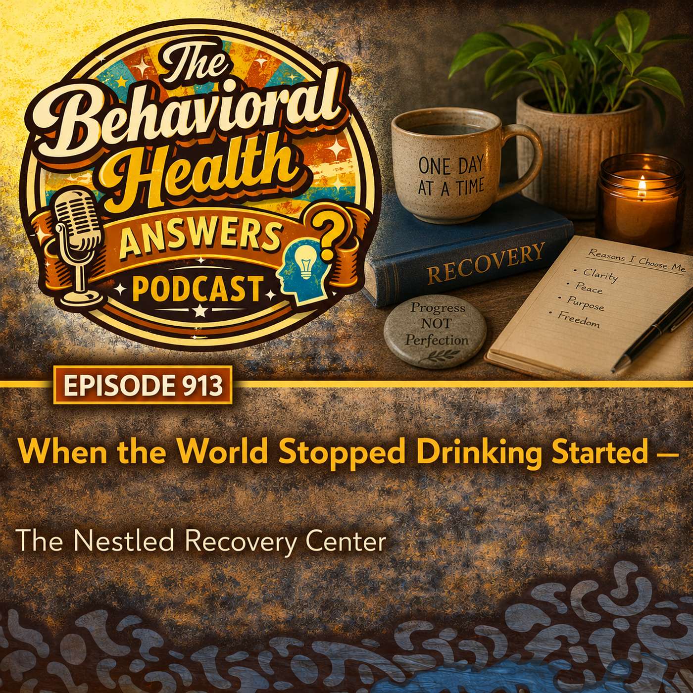 Episode 913: When the World Stopped Drinking Started | The Nestled Recovery Center episode artwork