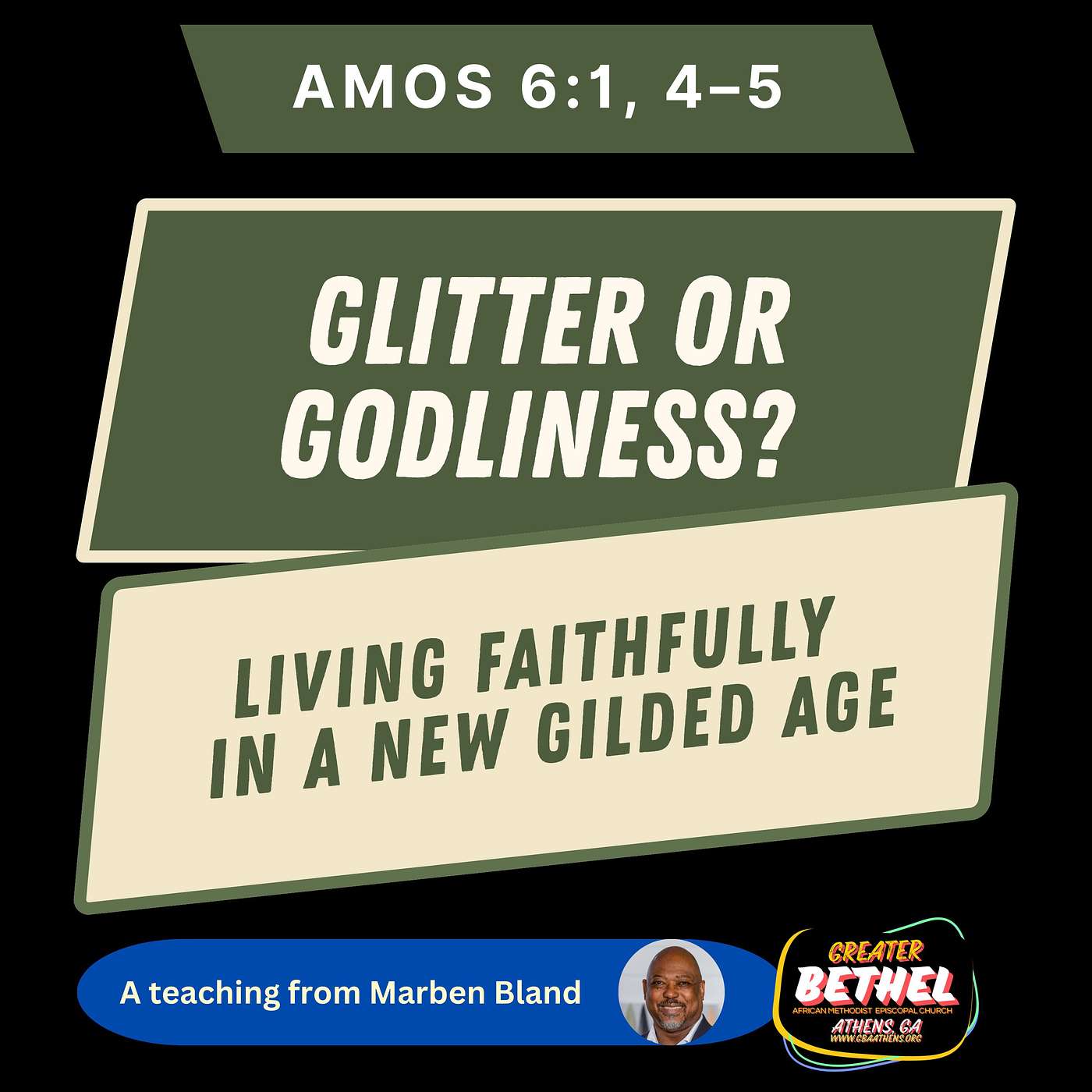 Sermon: “Glitter or Godliness? Living Faithfully in a New Gilded Age" Sermon: “Glitter or Godliness? Living Faithfully in a New Gilded Age"