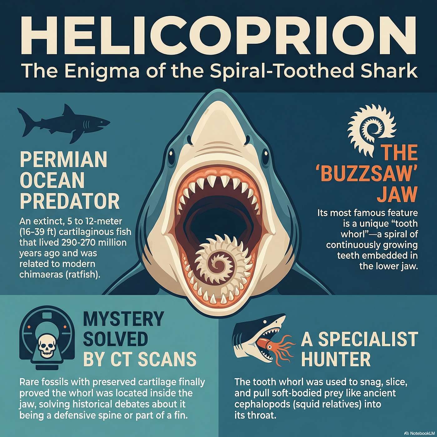Helicoprion: The Spiral Saw of the Permian Seas episode artwork