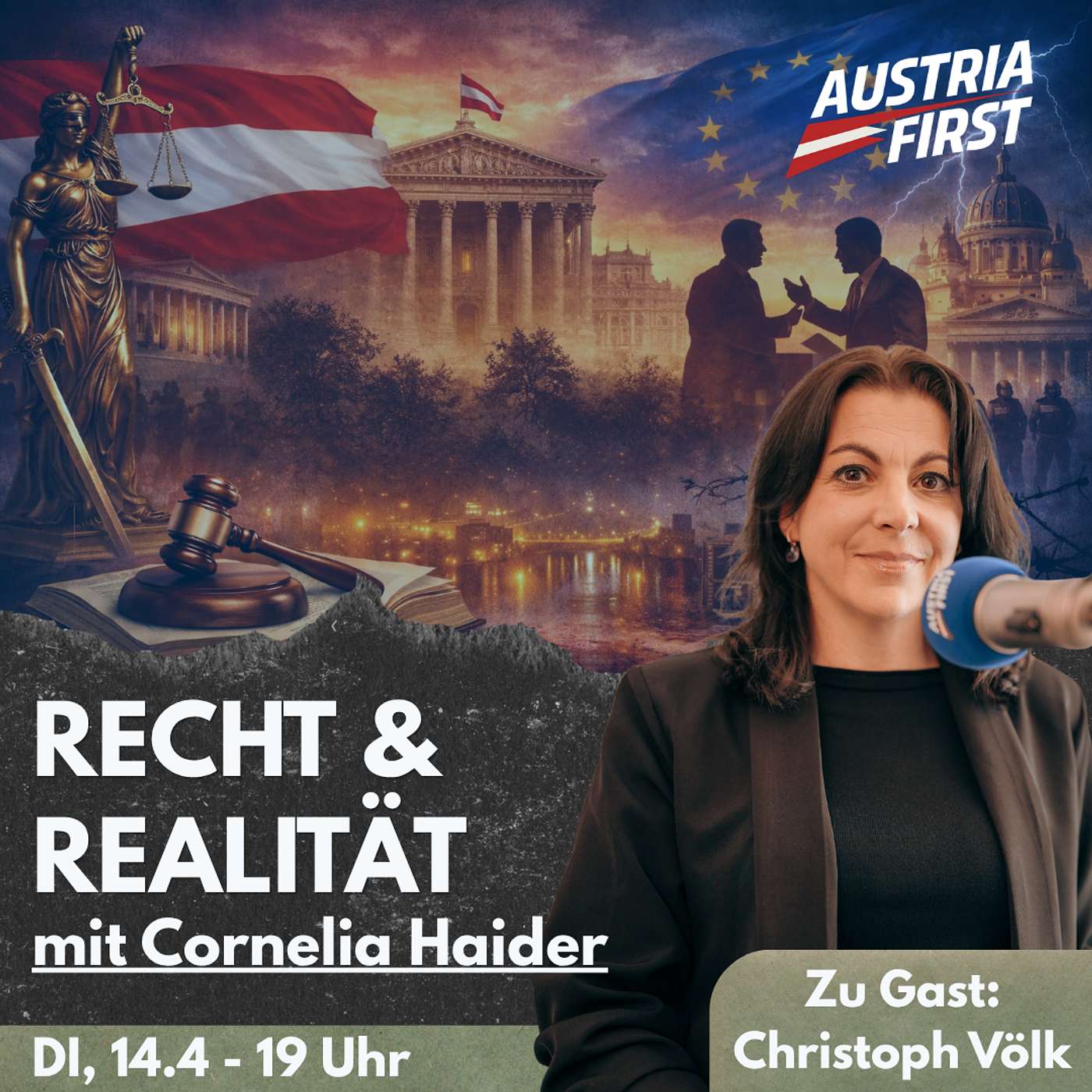Star-Anwalt Christoph Völk über Diversionen – Recht und Realität – Das Magazin für Gerechtigkeit mit Cornelia Haider episode artwork