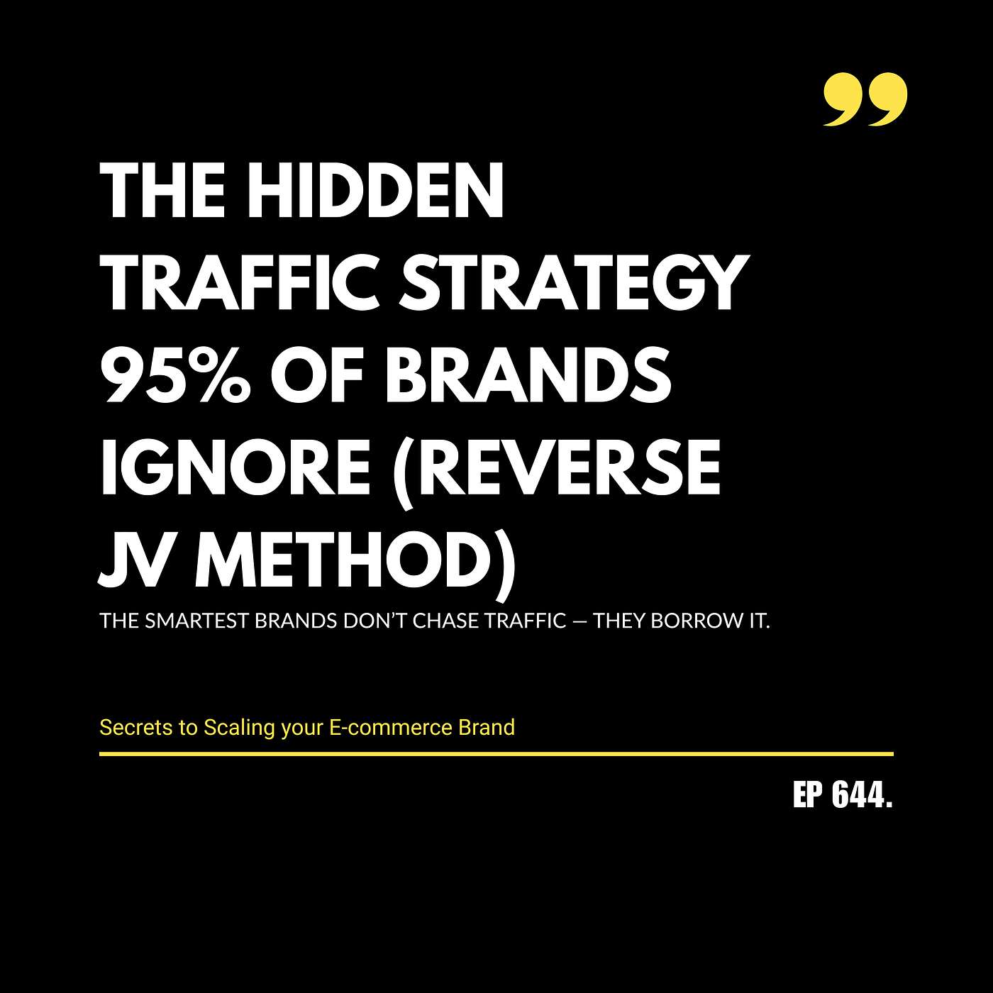 Secrets To Scaling Your Ecommerce Brand