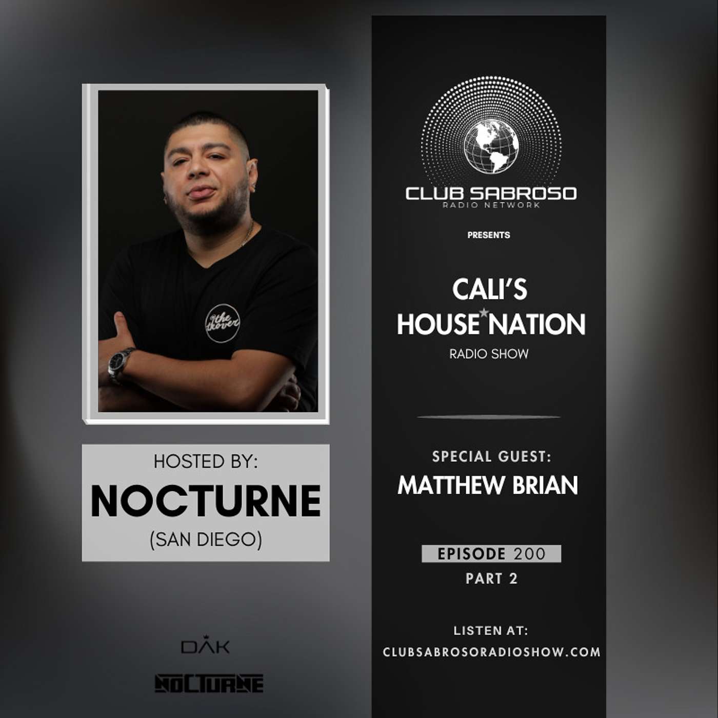 Cali's HouseNation Radio - Guest Mix by: Matthew Brian (#200-pt2)