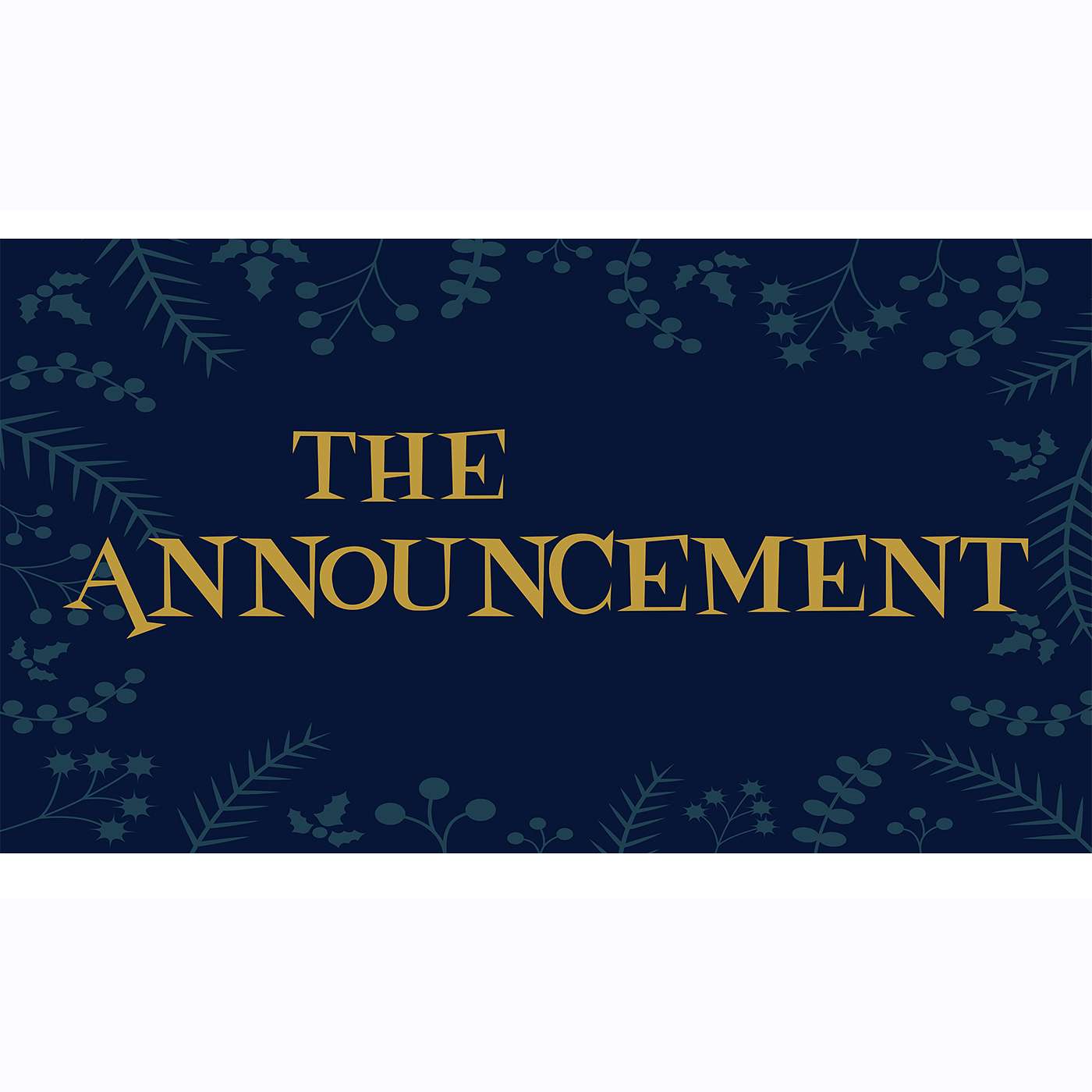 Pastor Bryan - 12/9/18 - The Announcement pt 1