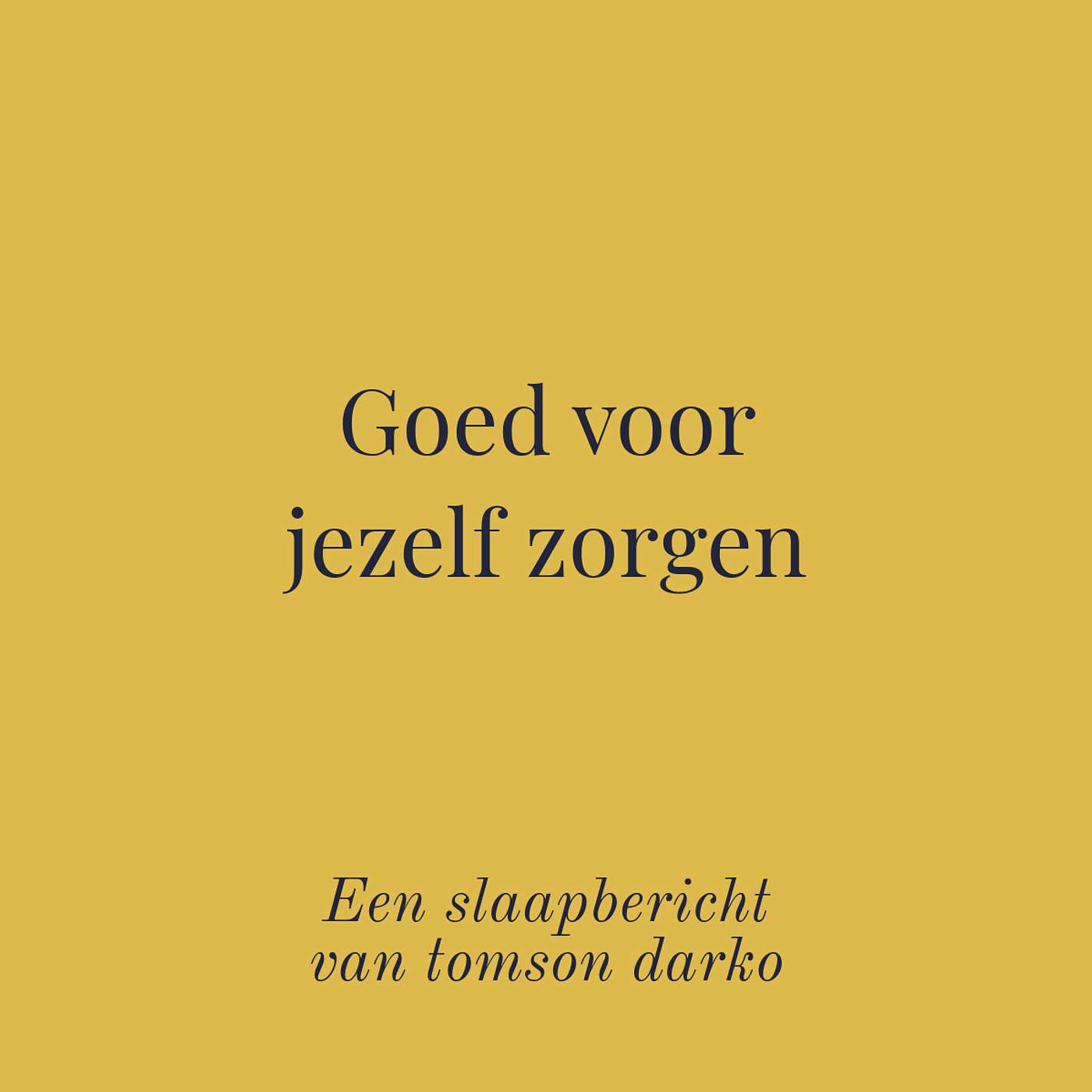 In slaap vallen met melancholie van Tomson Darko