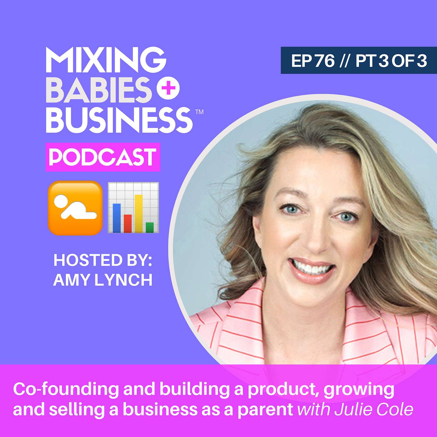 076 | Co-founding and building a product, growing and selling a business as a parent with Julie Cole | PT 3