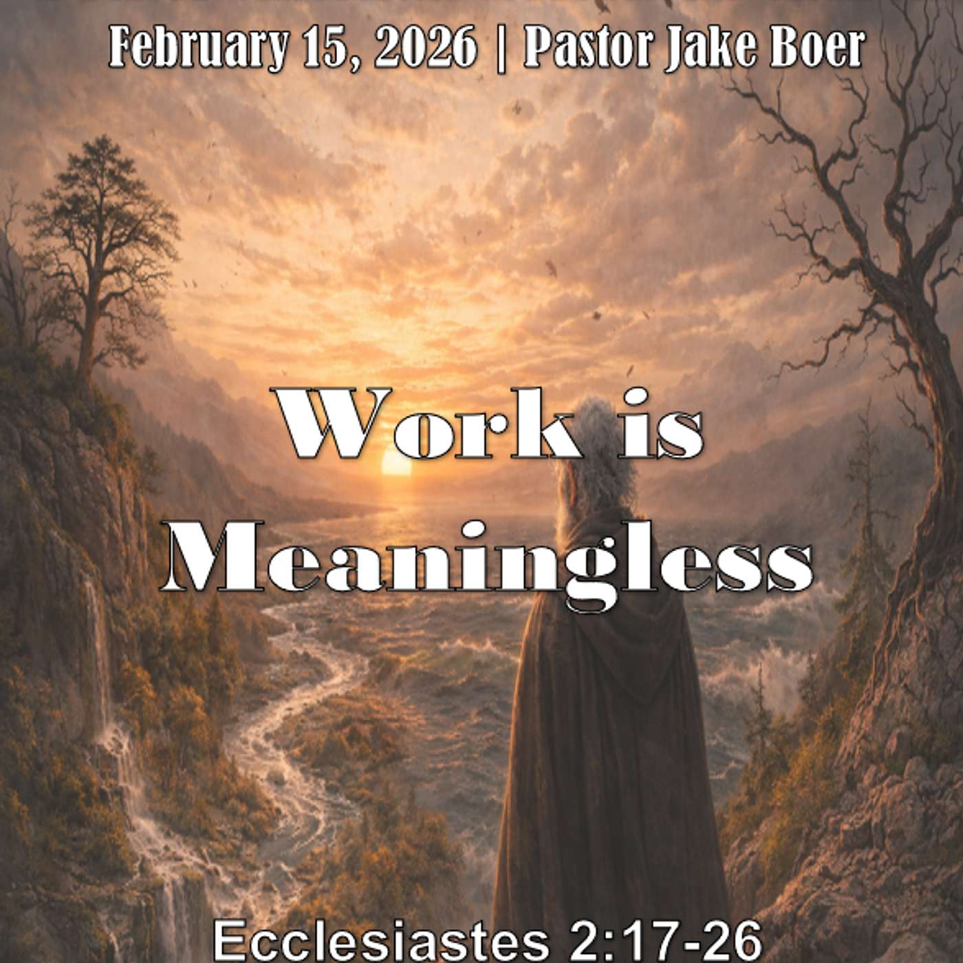 February 15, 2026 Work is Meaningless | Ecclesiastes 2:17-26 episode artwork