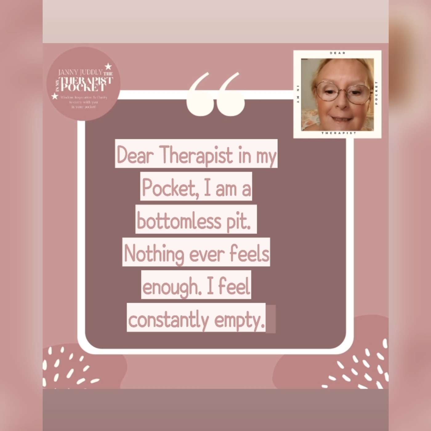 Janny Juddly, The Therapist in my Pocket\'s Podcast