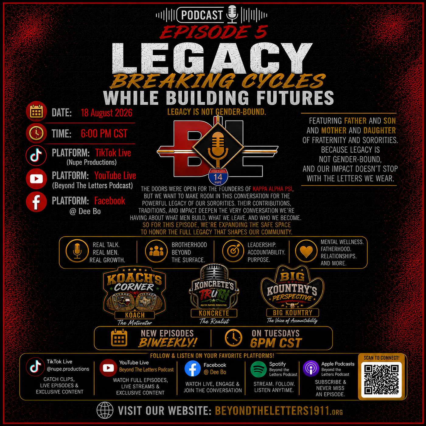 Legacy “Breaking Cycles While Building Future” episode artwork