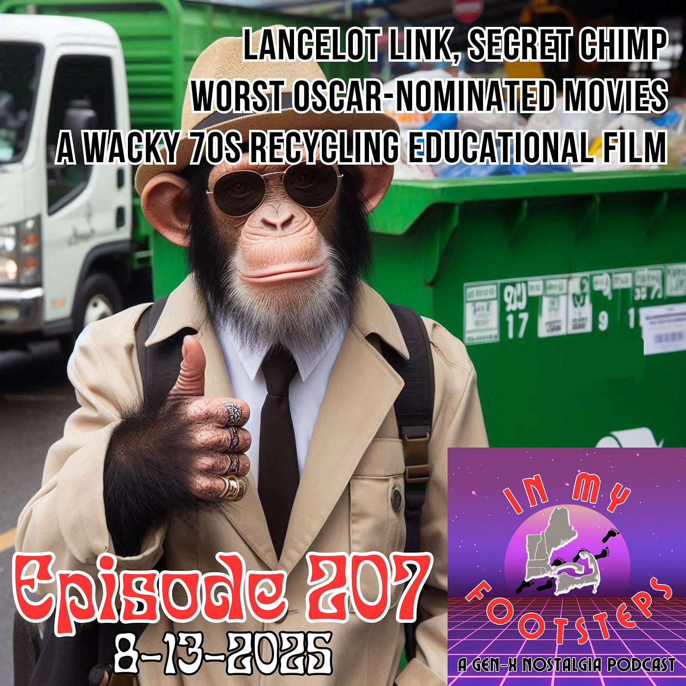 Episode 207: Lancelot Link, Secret Chimp; Worst Oscar Nominated Movies; A 70s Recycling Educational Film(8-13-2025)