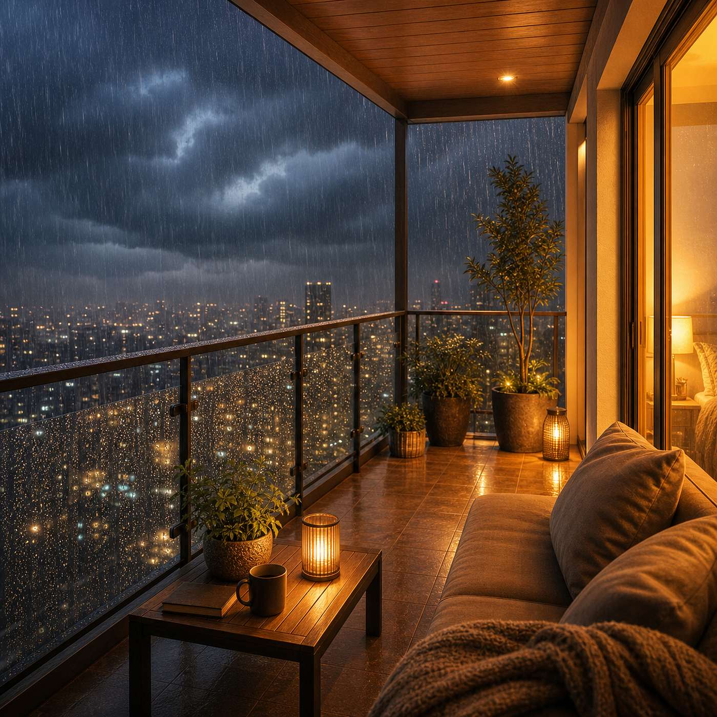 Heavy Rain and Thunder from a Sheltered High-Rise Balcony episode artwork