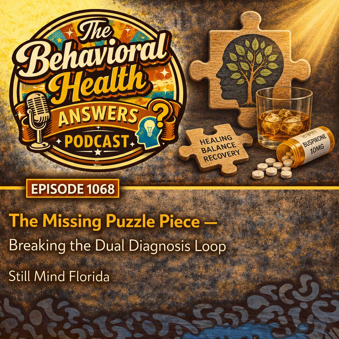 Episode 1068: The Missing Puzzle Piece - Breaking the Dual Diagnosis Loop | Still Mind Florida episode artwork