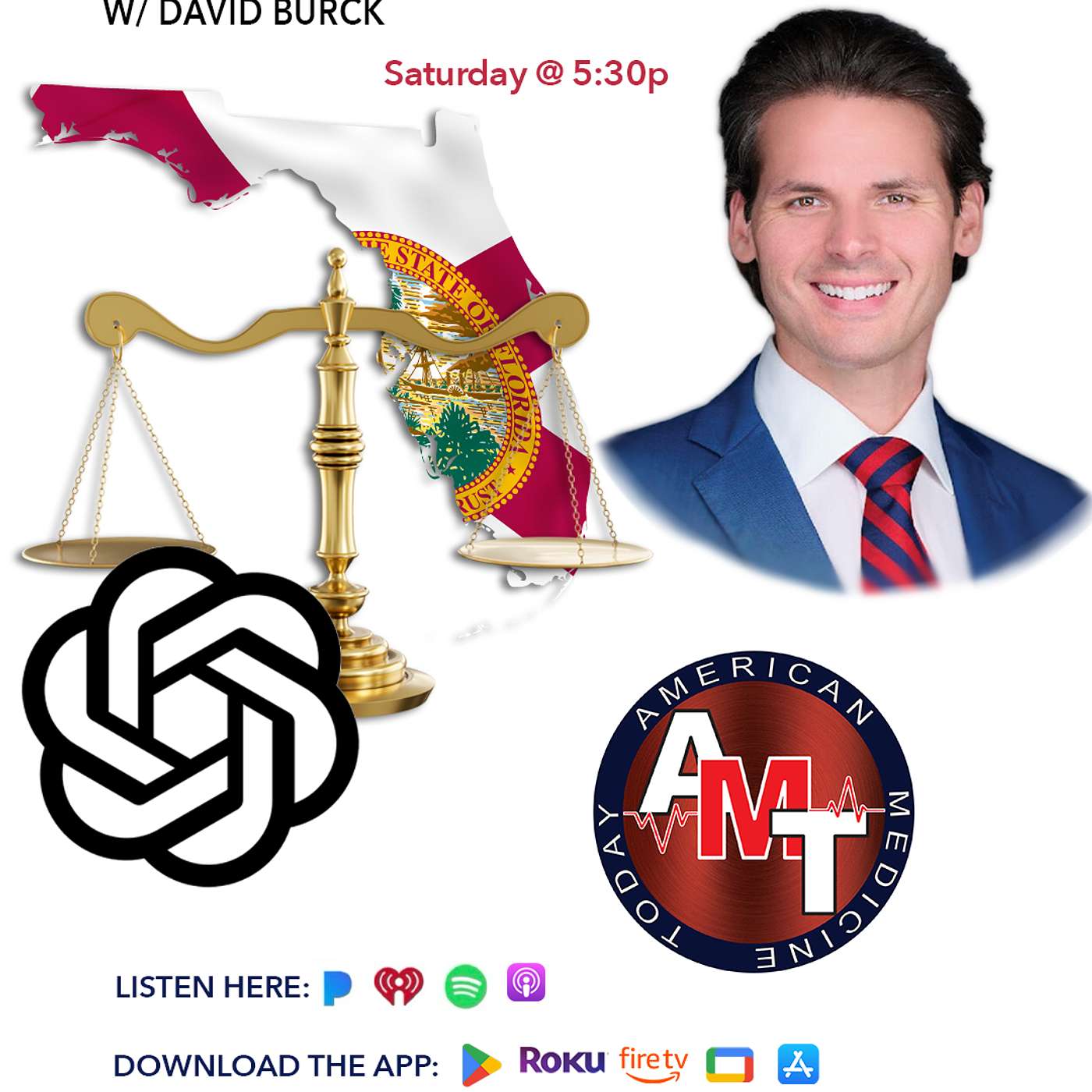 7/18/26 S12 E14 - AMT TV FULL SHOW: David Burck on Florida Lawsuit against Chat-GPT and Open-AI | Mark's Story of Recovery from Pain episode artwork