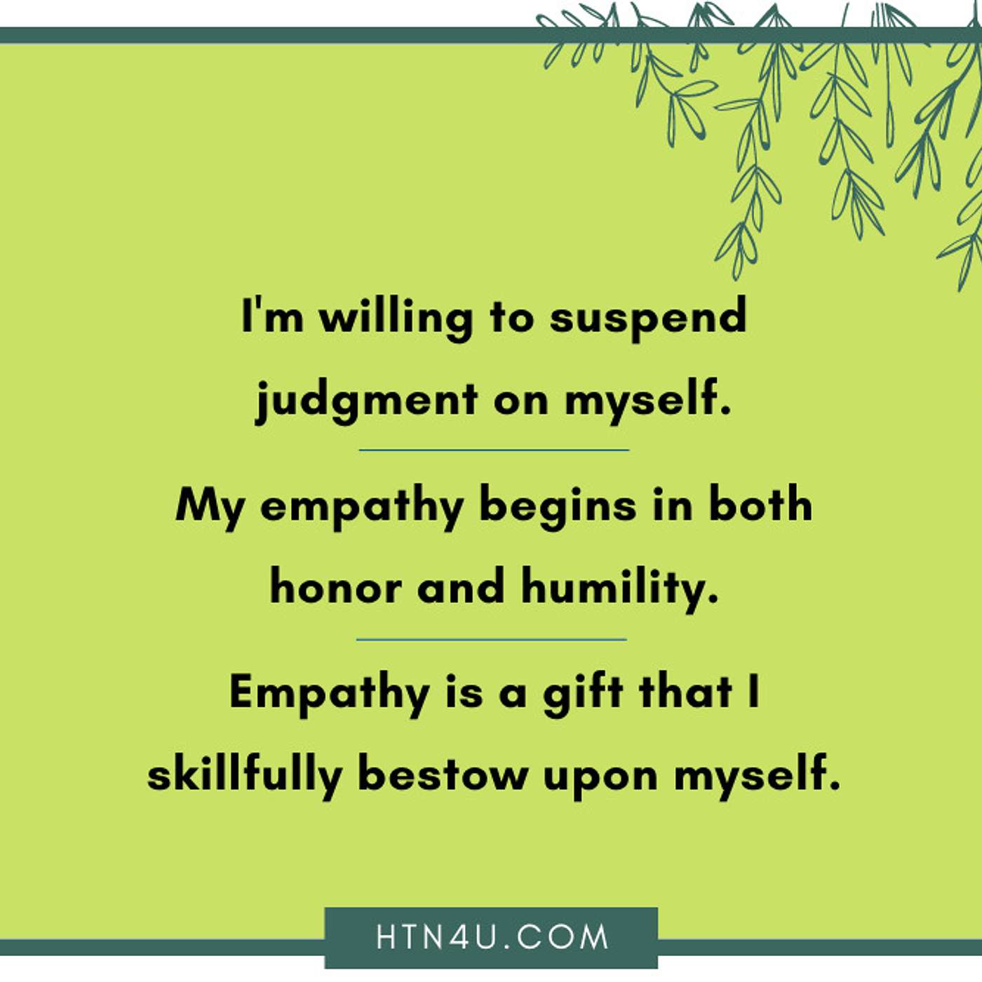 HTN4U Unlimiting Affirmations on Mindset #221