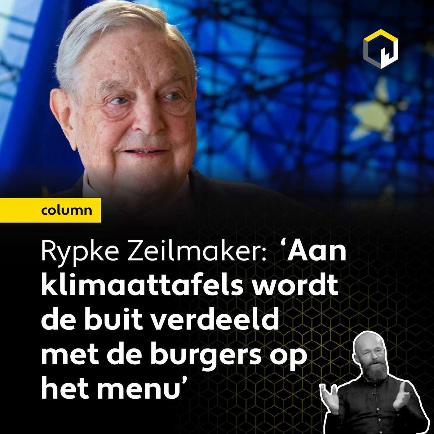 ‘Aan klimaattafels wordt de buit verdeeld met burgers op het menu,’ stelt columnist Rypke Zeilmaker