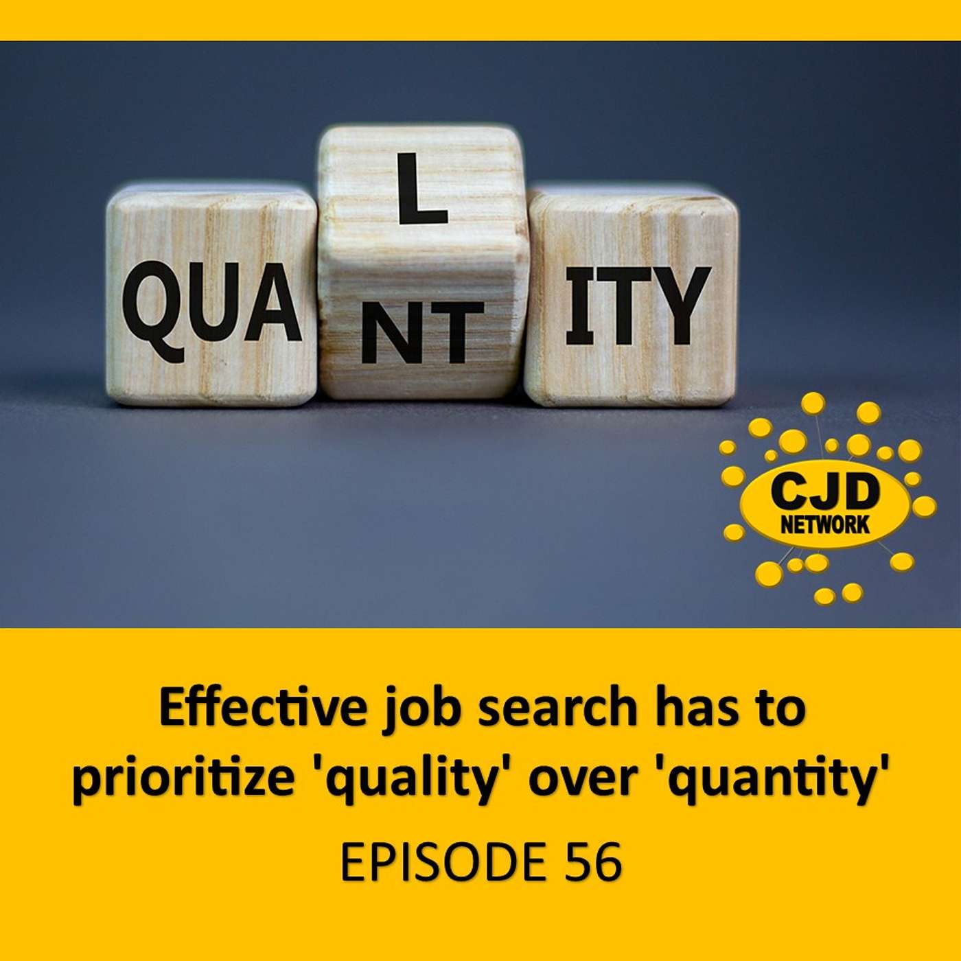 Effective job search has to prioritize 'quality' over 'quantity'  -- #MotivatingMondays Episode 56
