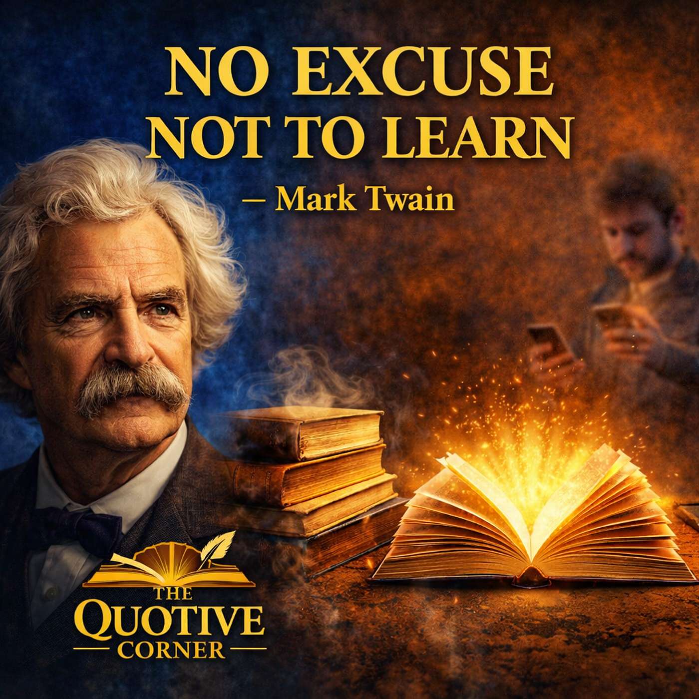 Twain says there's no excuse to be ignorant anymore episode artwork