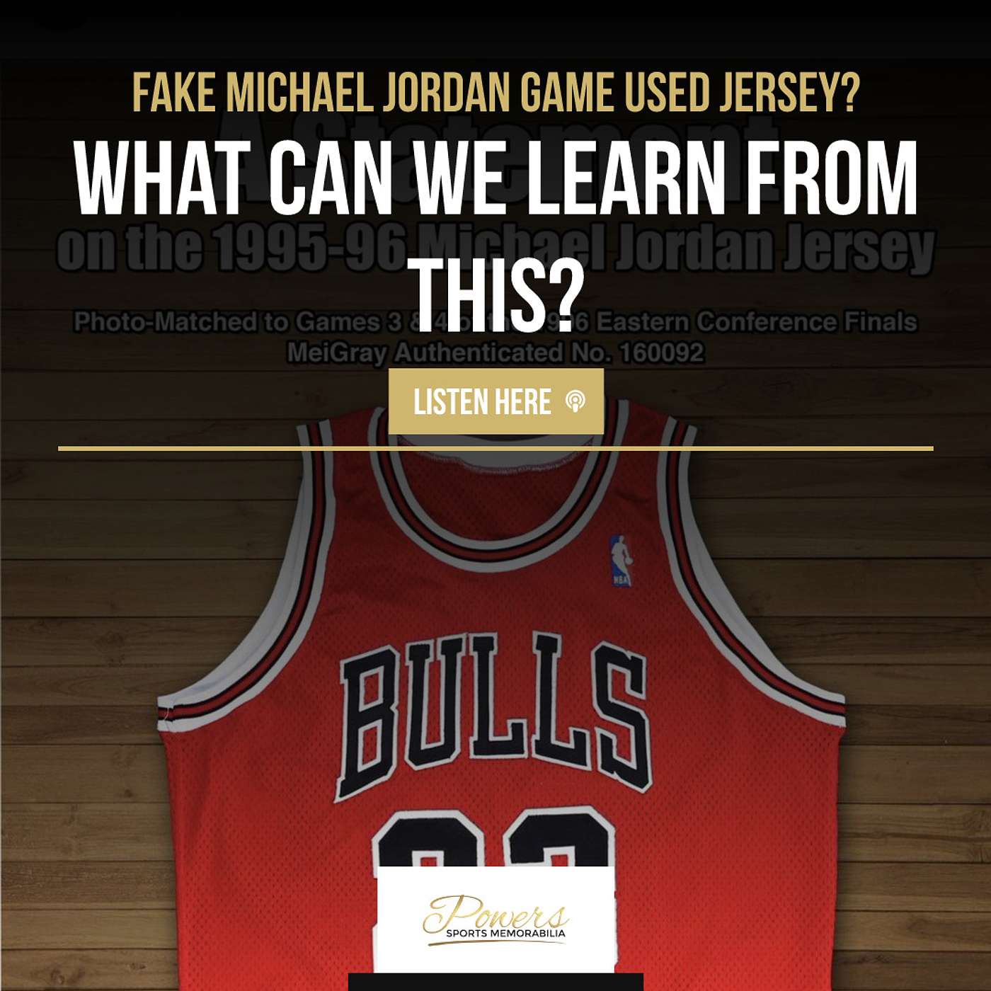 Fake Michael Jordan Game Used Jersey - Why YOU Need to be your Biggest Authenticator
